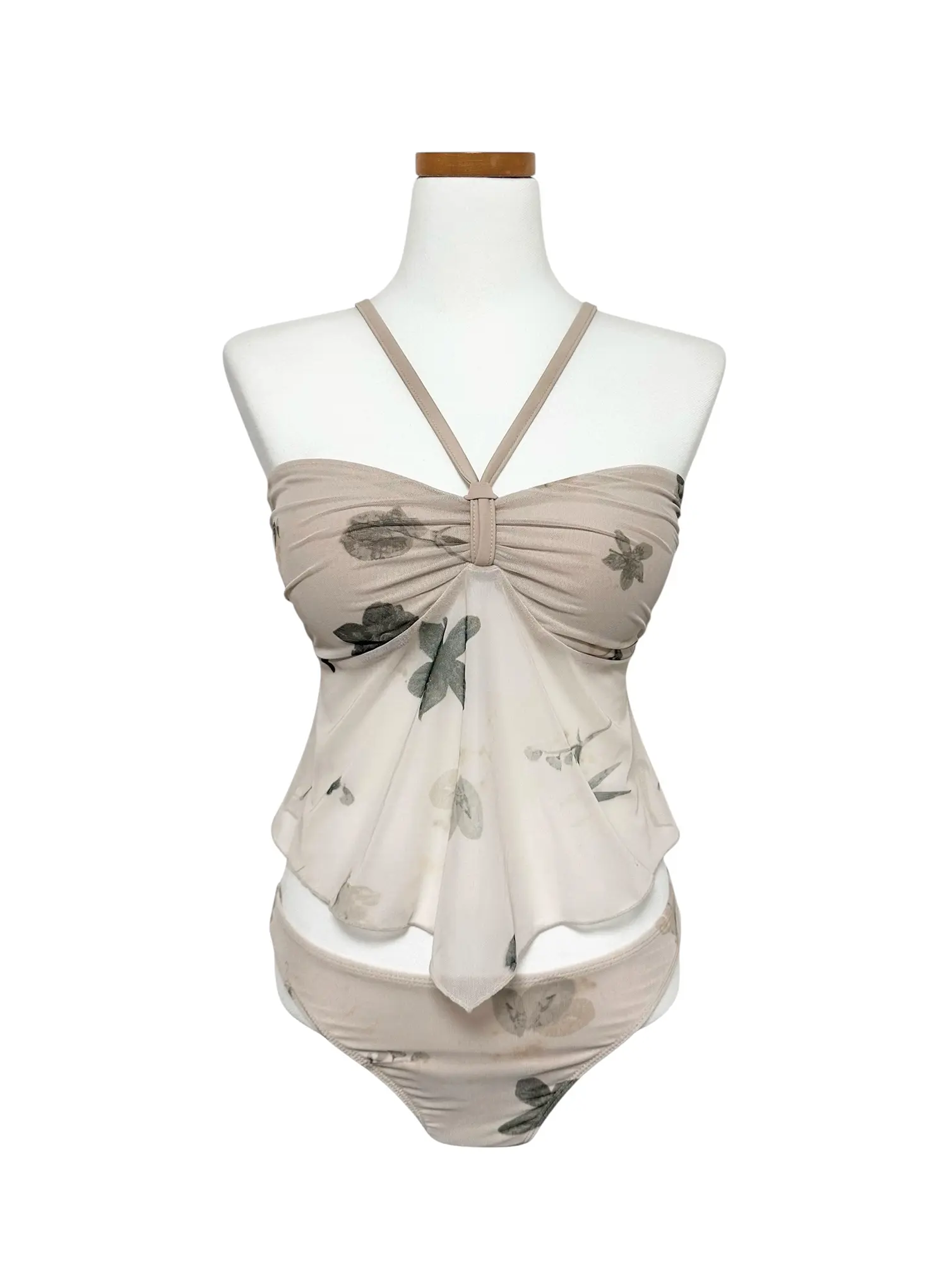 Floral Two-Way Mesh Tankini Set IY514 - Image 7