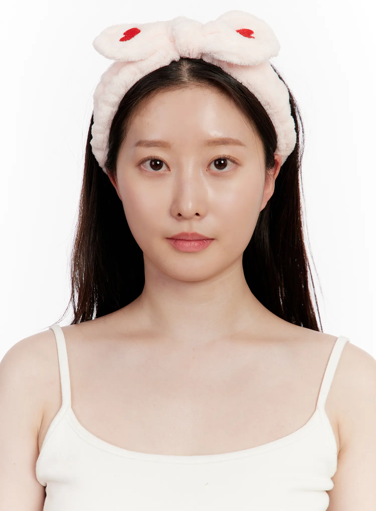 Fluffy Heart Bow Headband IM527 - Image 4