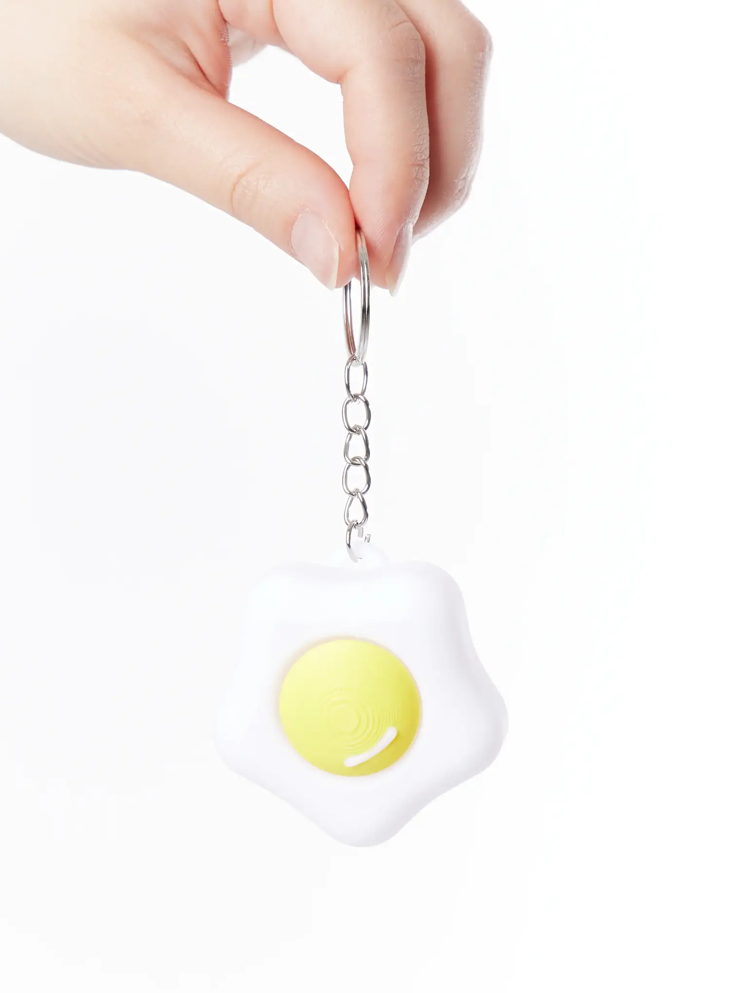Fried Egg Keycap Keychain IA524 - Image 2