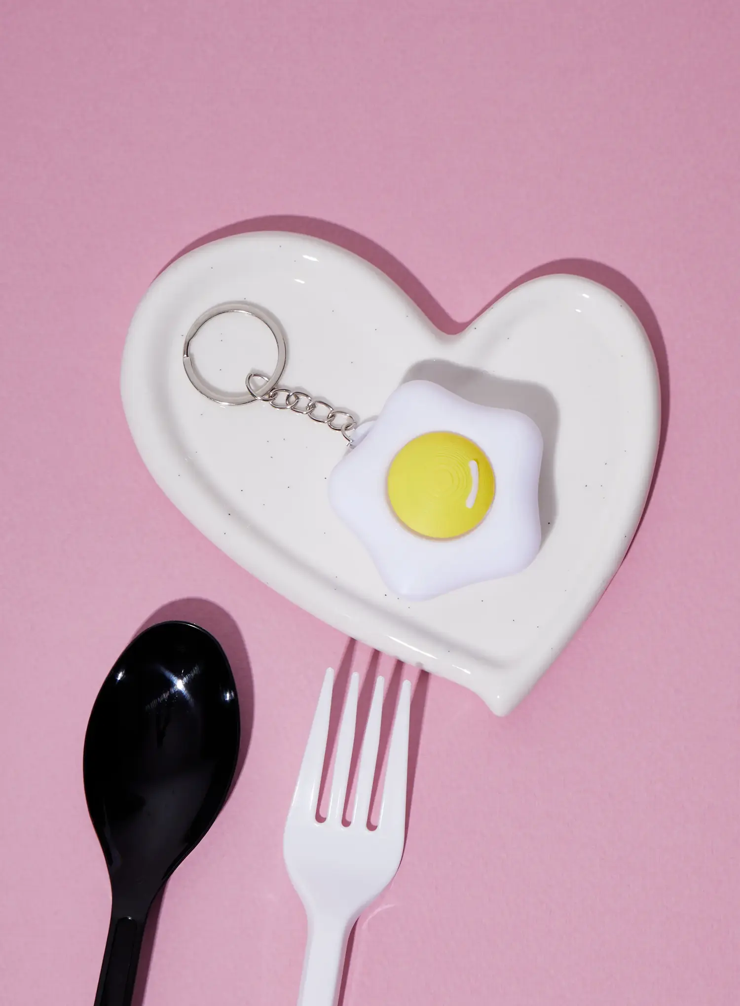 Fried Egg Keycap Keychain IA524 - Image 5
