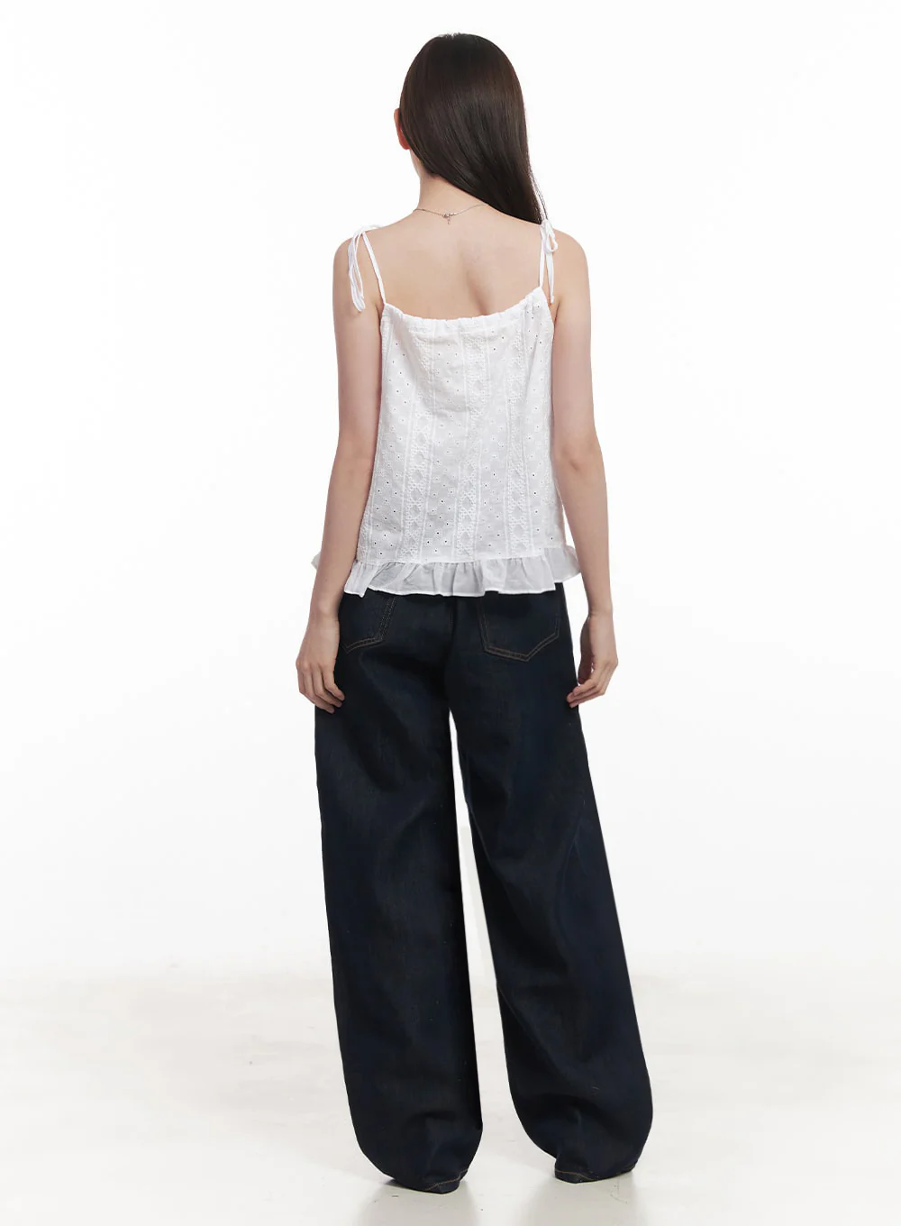 Frill Lace Ribbon Cami Top IY509 - Image 12