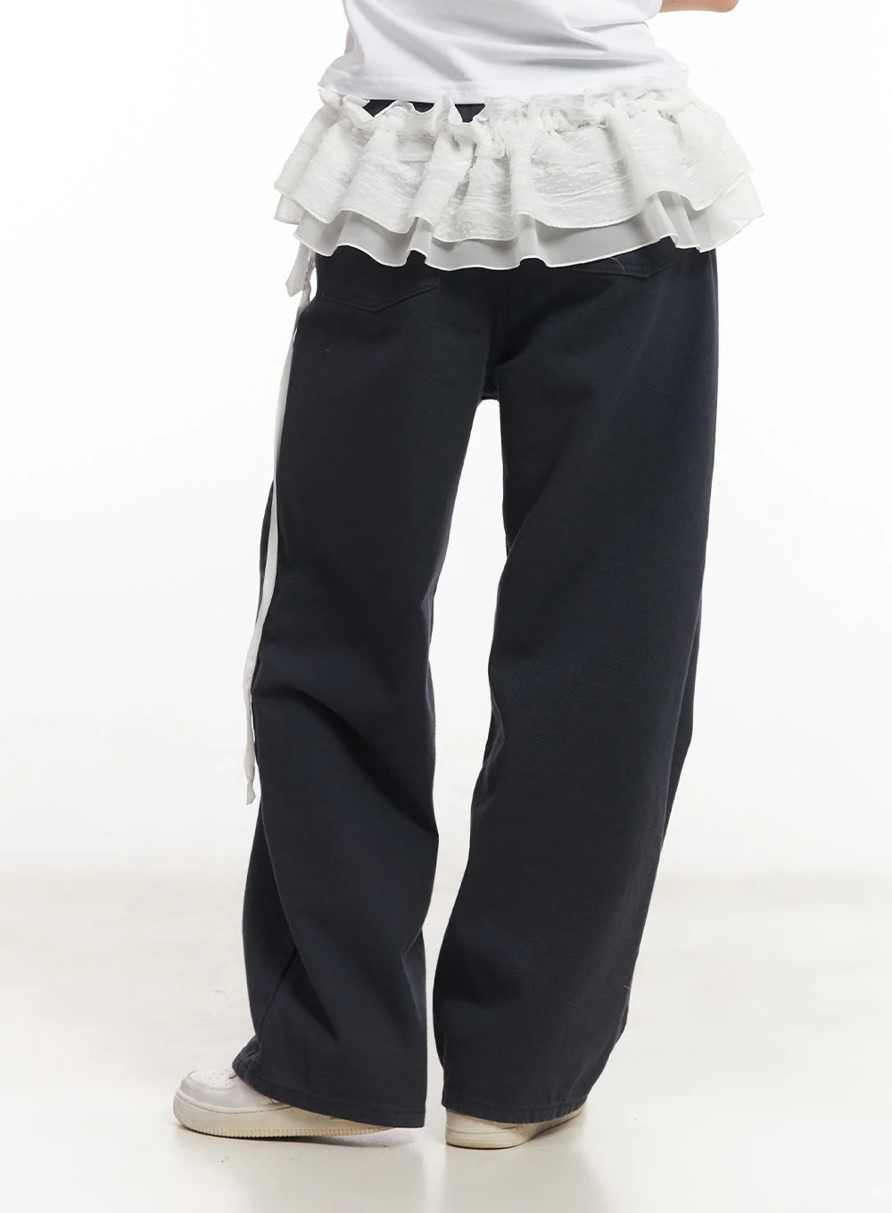 Frill Lace String Layering Mini Skirt CA503 - Image 7