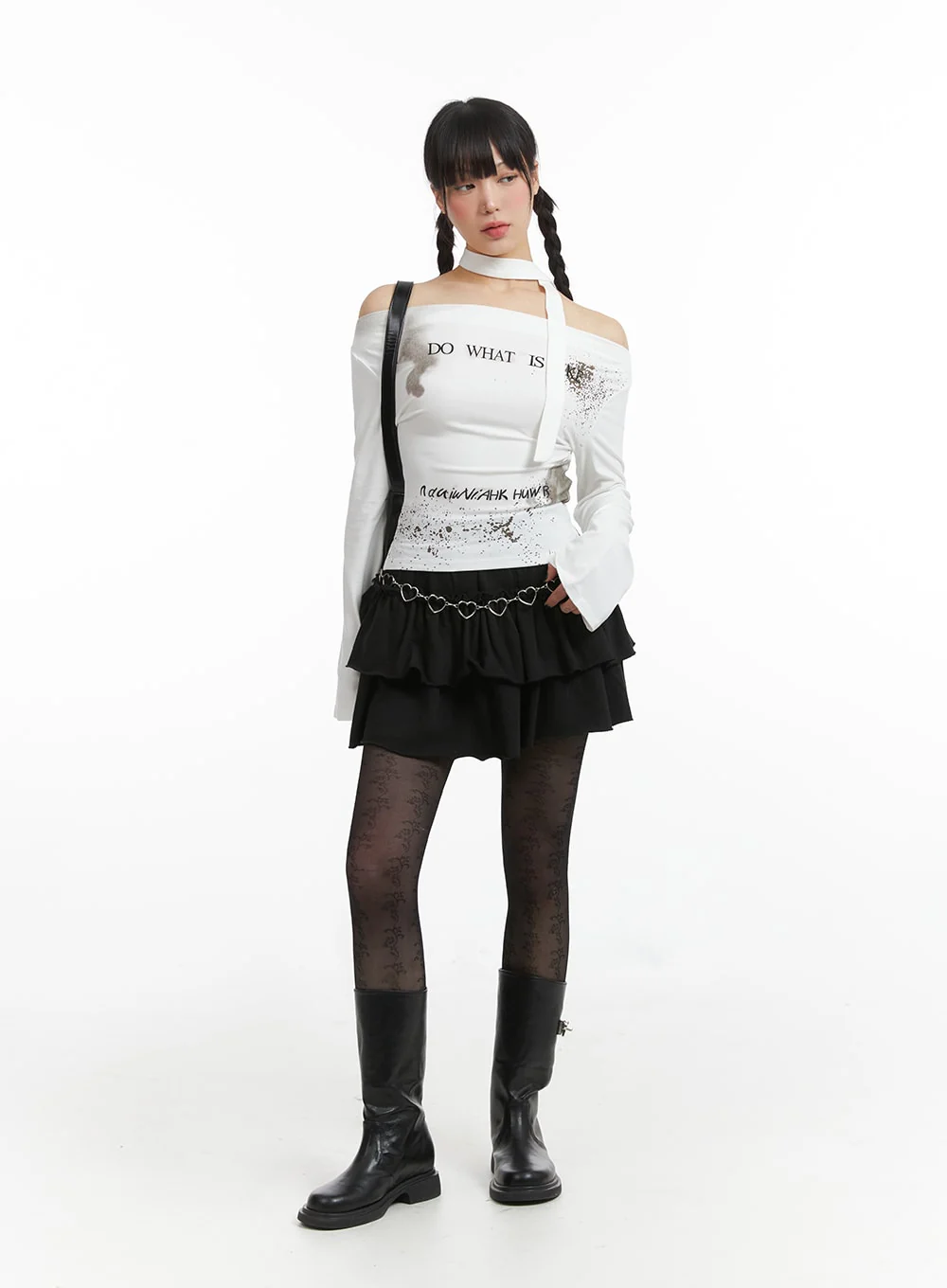 Frill Layered Mini Skirt IJ410 - Image 3