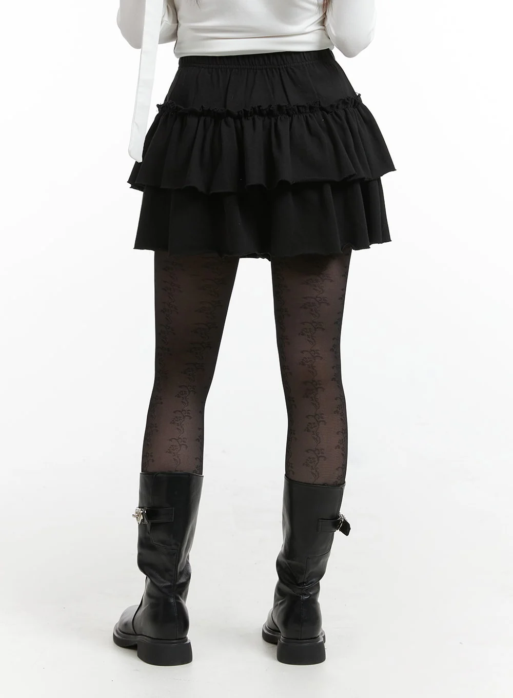 Frill Layered Mini Skirt IJ410 - Image 5