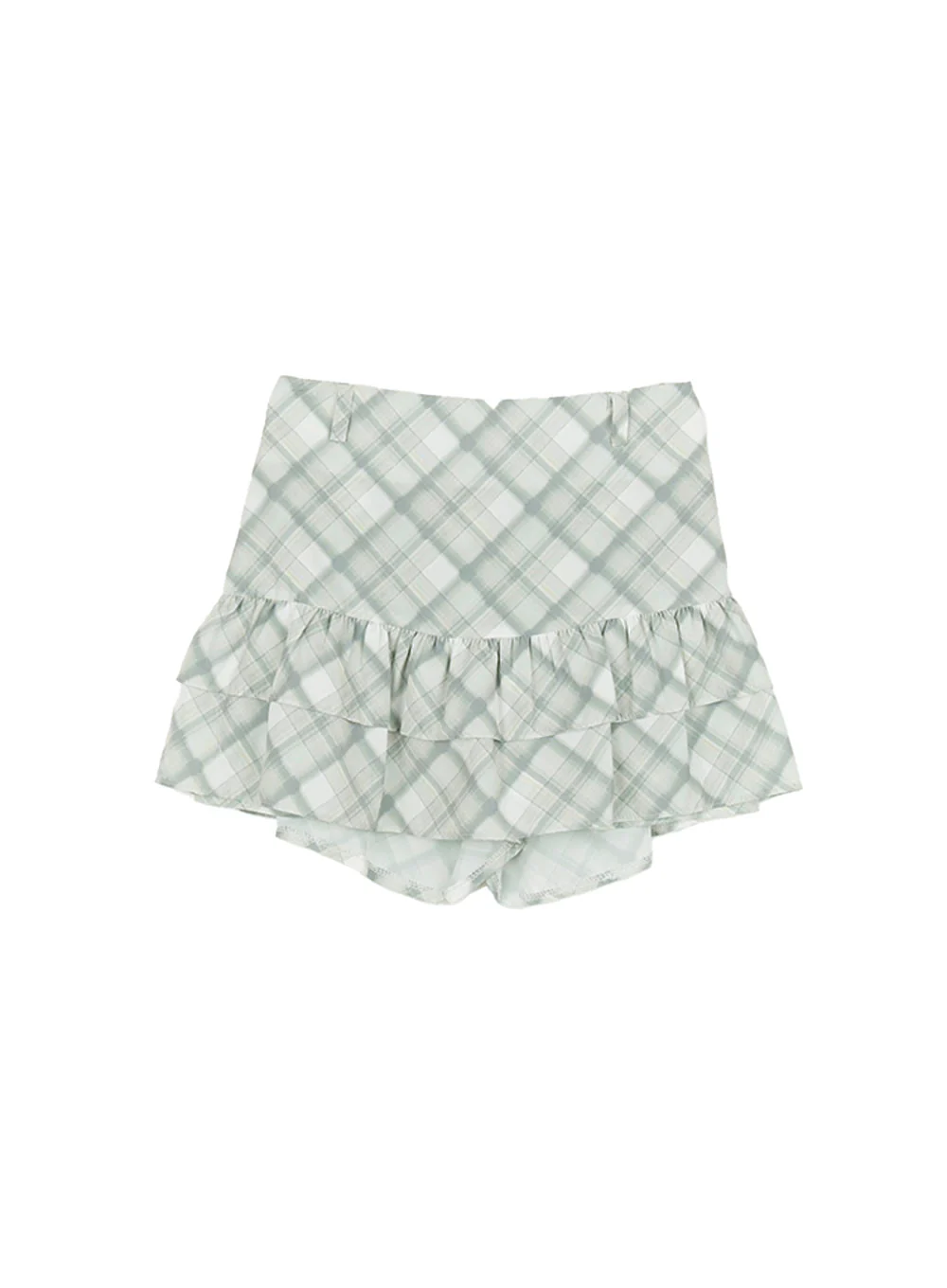 Frill Plaid Print Mini Skirt CY521 - Image 10