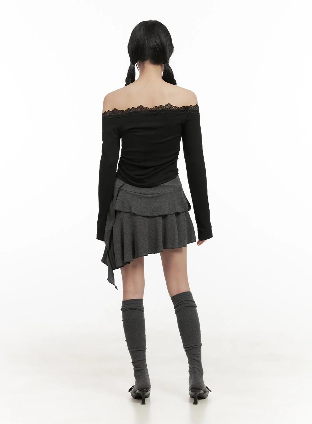 Frill Shirring Mini Skirt CD410 - Image 4