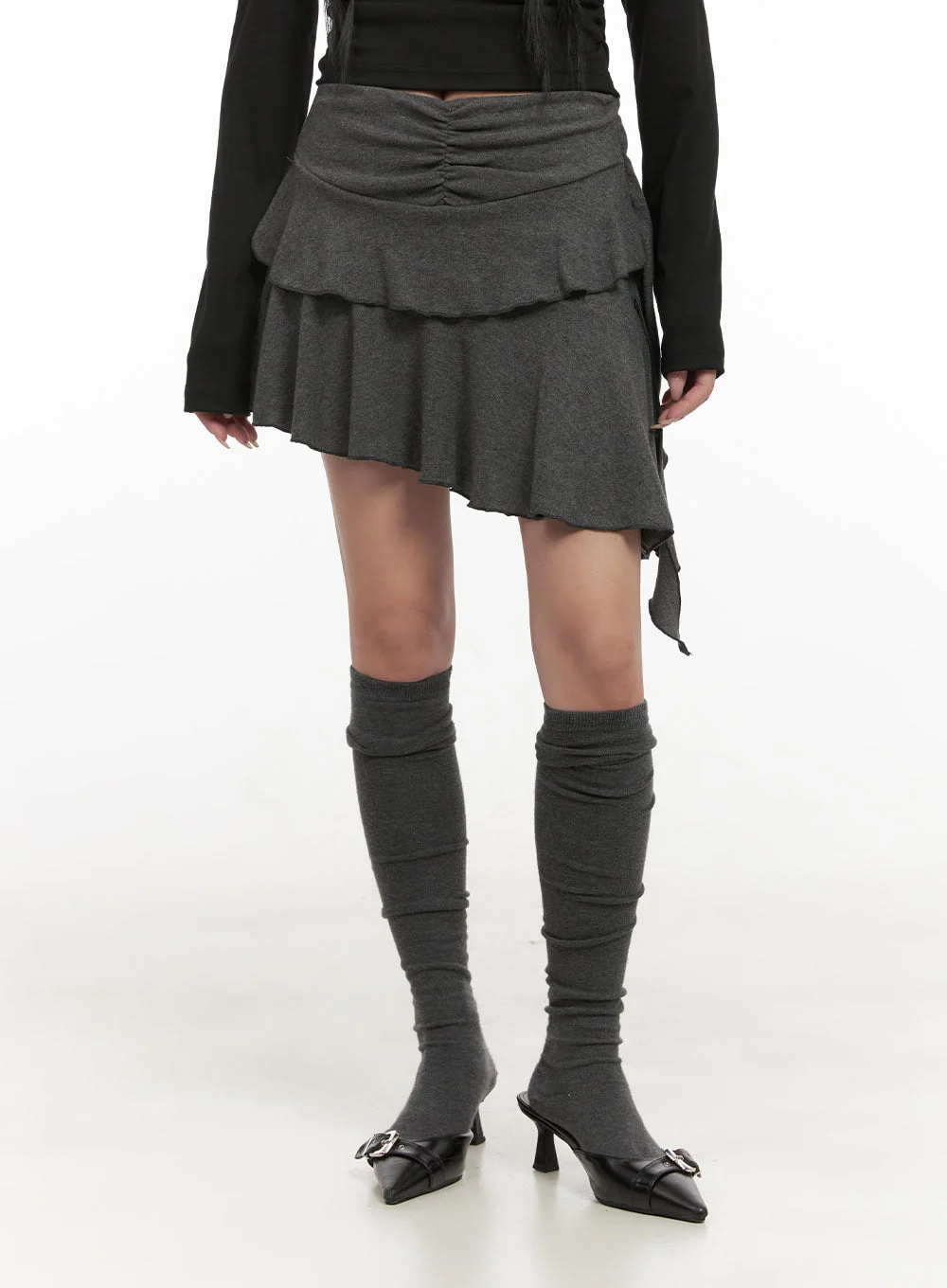 Frill Shirring Mini Skirt CD410 - Image 7