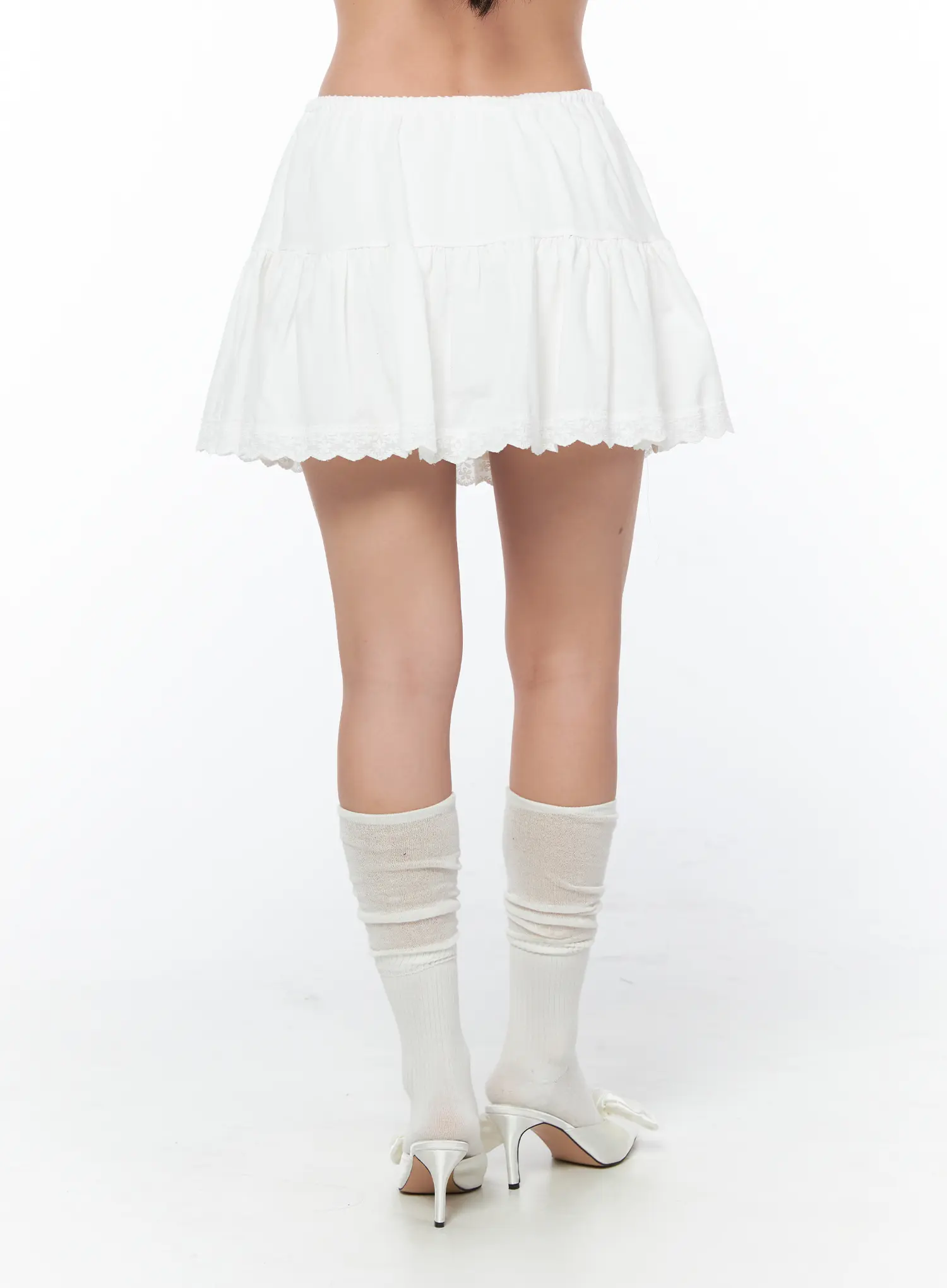 Frill-Trim Mini Skirt CY512 - Image 4
