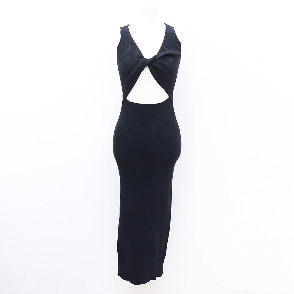 Front Cut Out Maxi Sleeveless Dress IM5 - Image 20