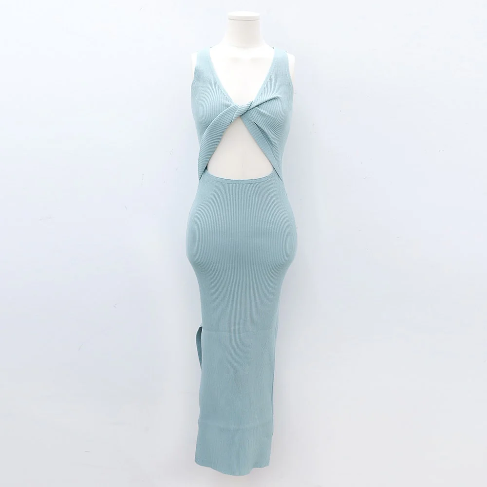 Front Cut Out Maxi Sleeveless Dress IM5 - Image 23