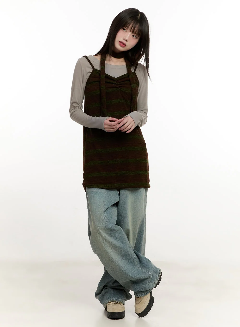 Galinda Washed Baggy Jeans CM513 - Image 2