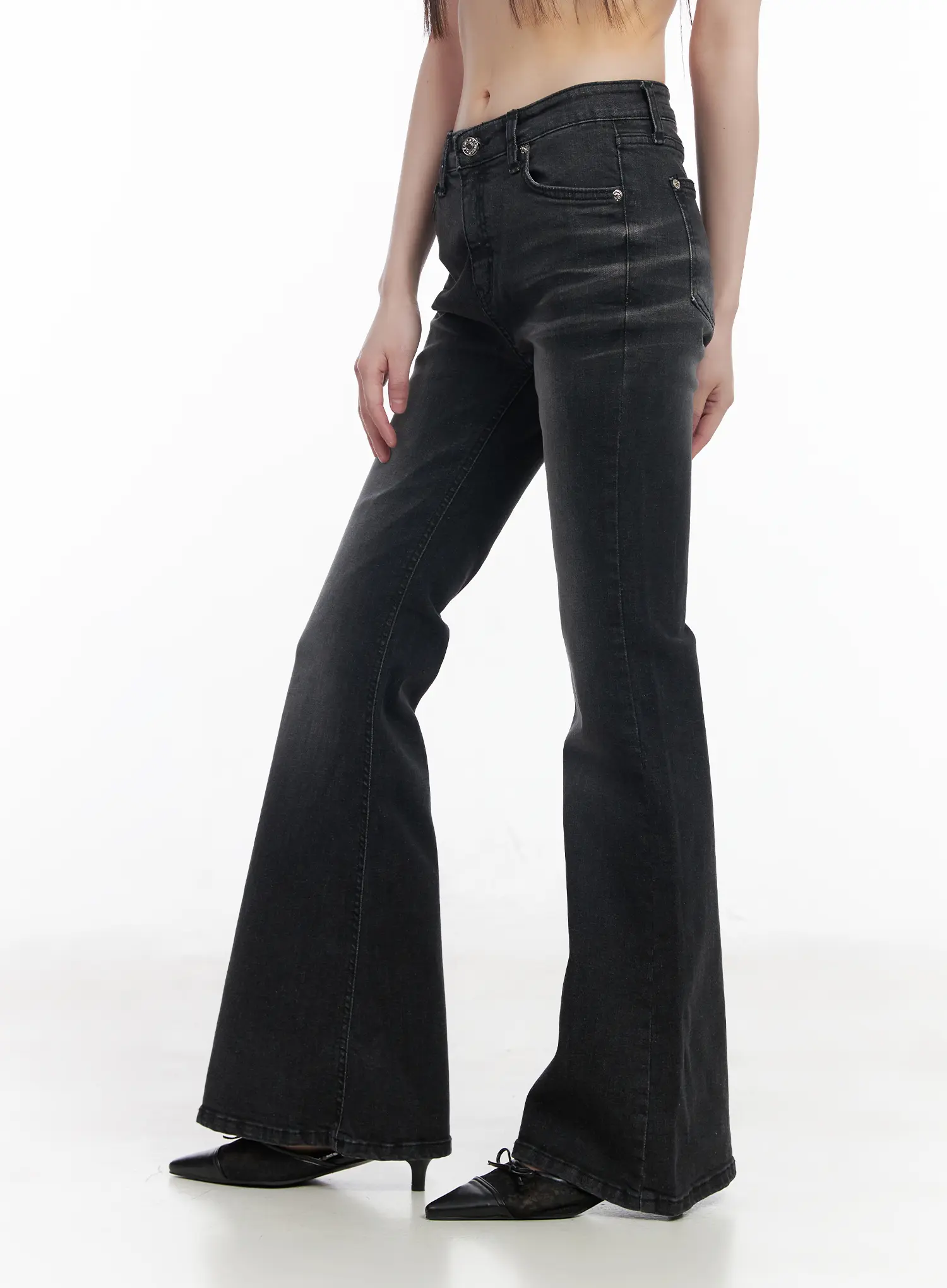 Gio Washed Bootcut Jeans CM524 - Image 3