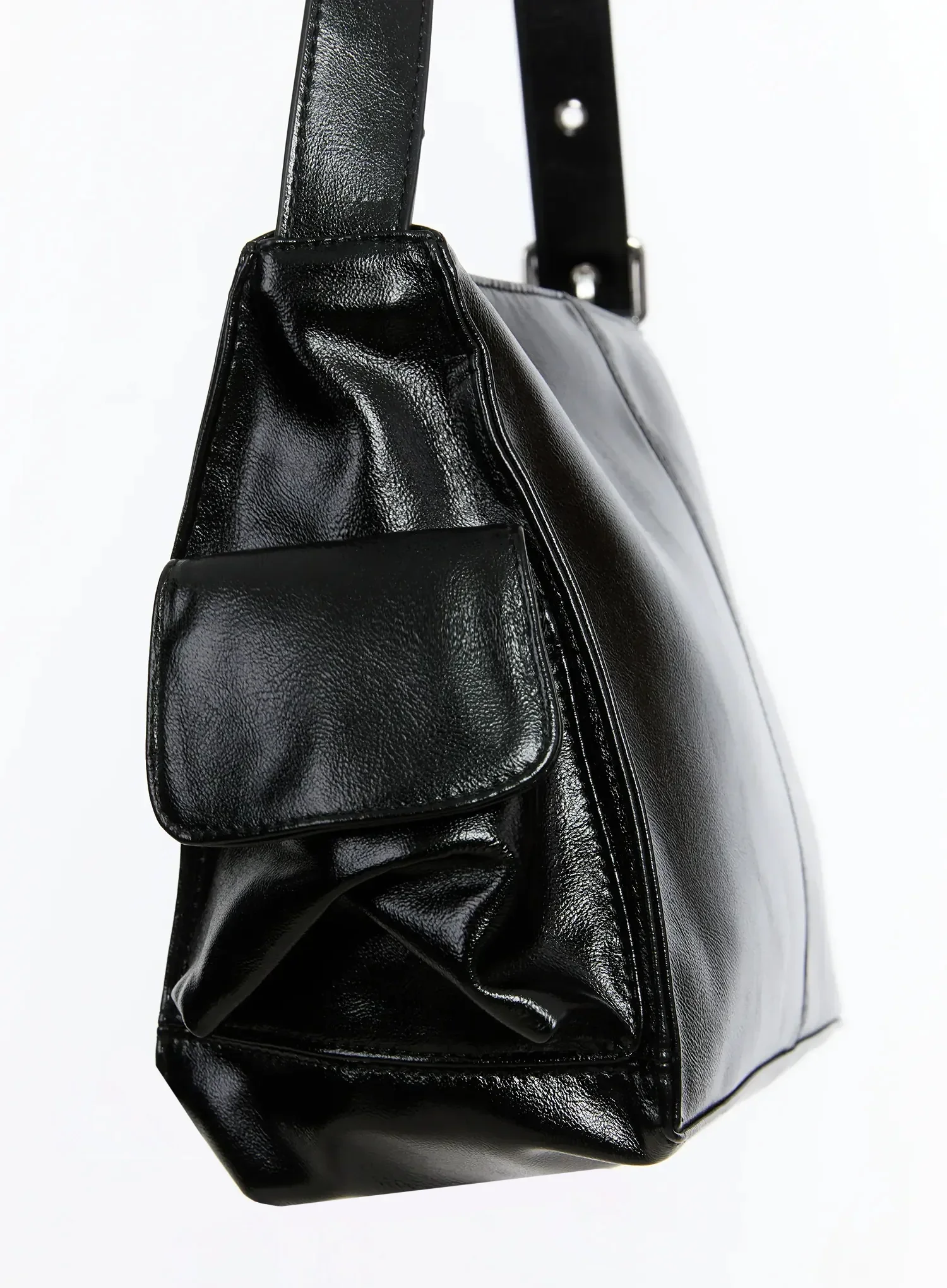 Glossy Pocket Shoulder Bag IM509 - Image 4