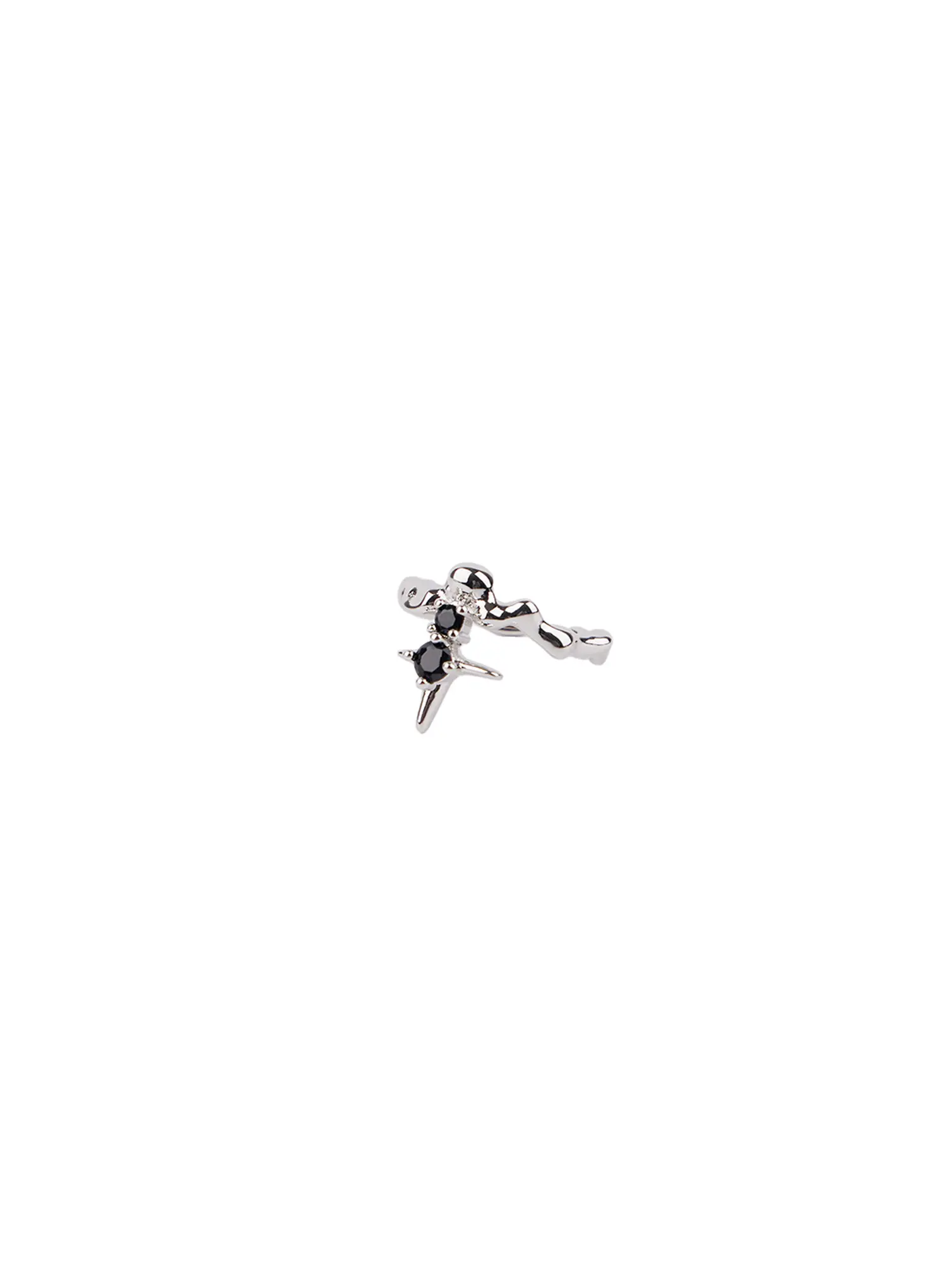 Gothic Cross Black Cubic Ring CF525 - Image 7