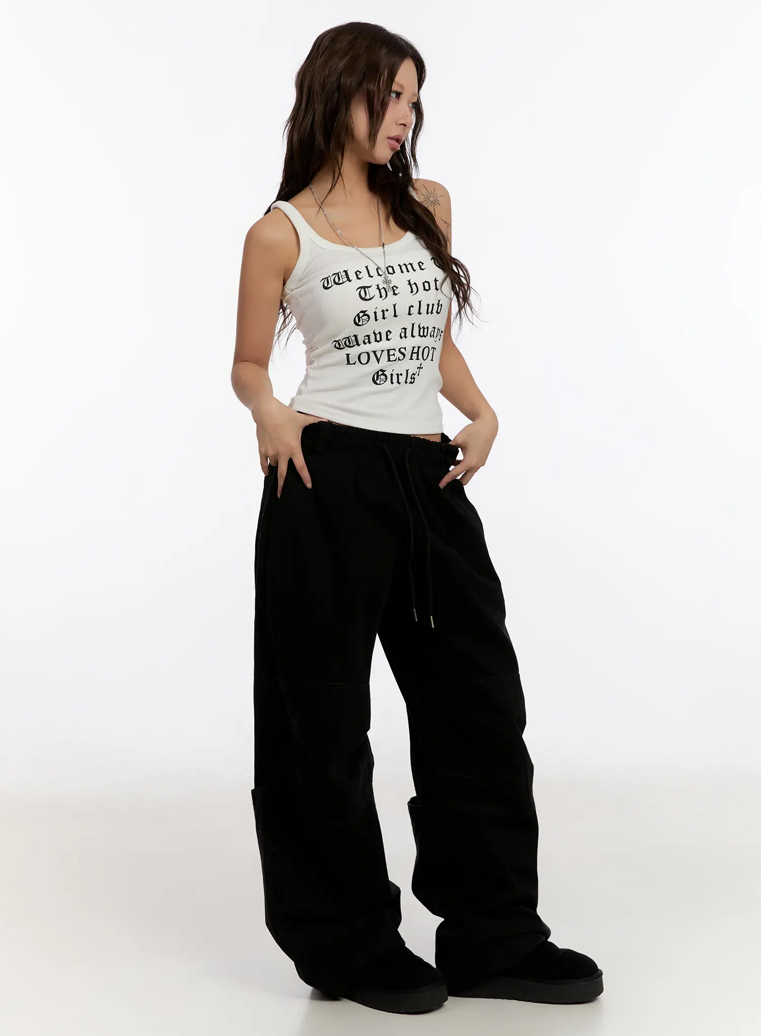 Gothic Lettering Tank Top CN527 - Image 5