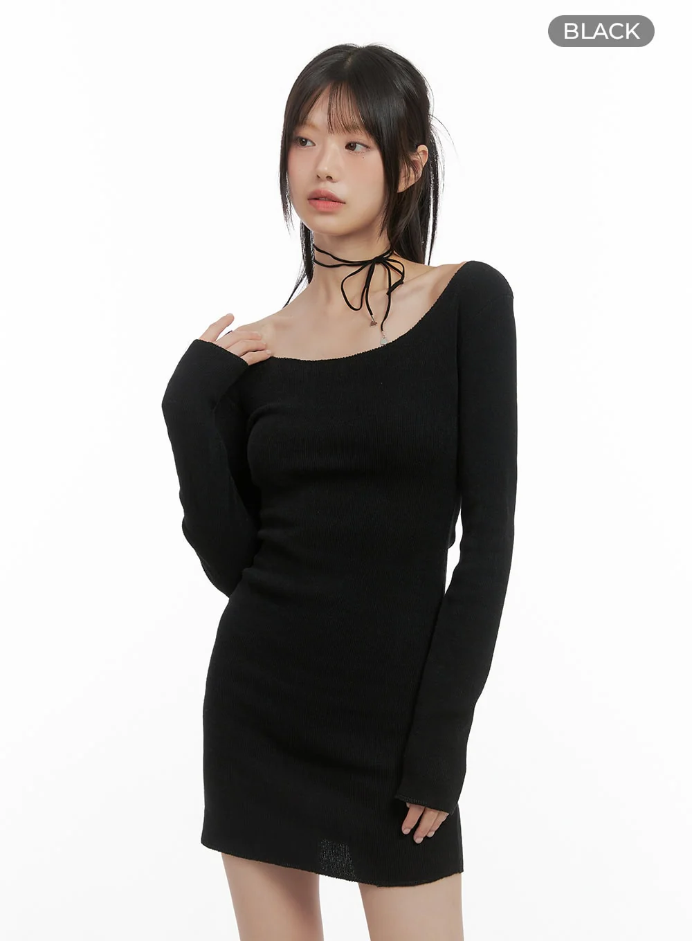 Graceful Off-Shoulder Mini Dress CS412 - Image 7