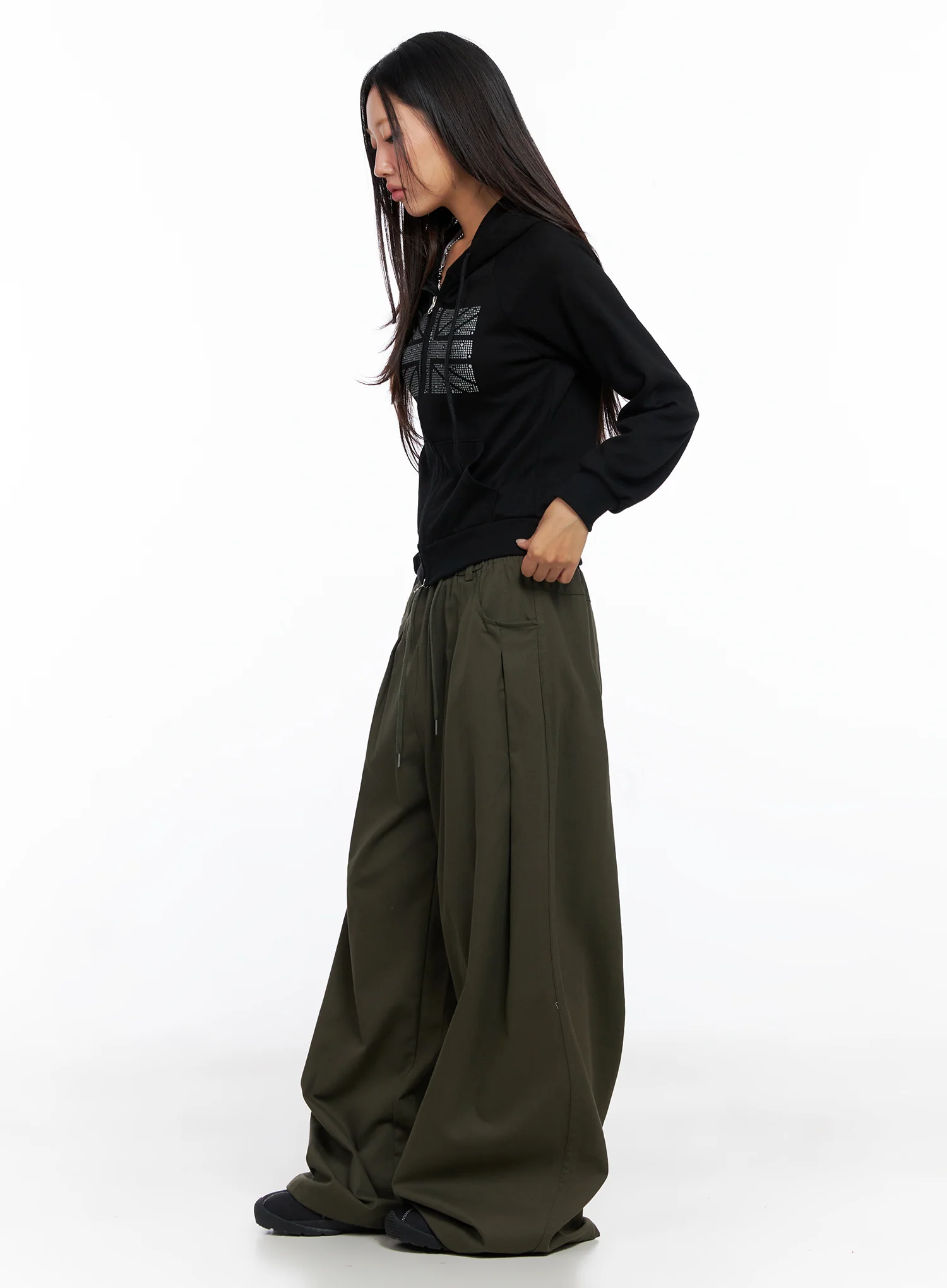 Graphic Cropped Hoodie CO515 - Image 6