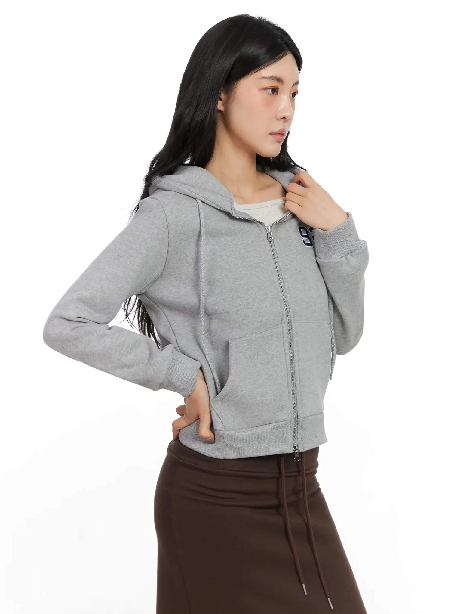 Graphic Fleece Zip Up Hoodie IN528 - Image 12