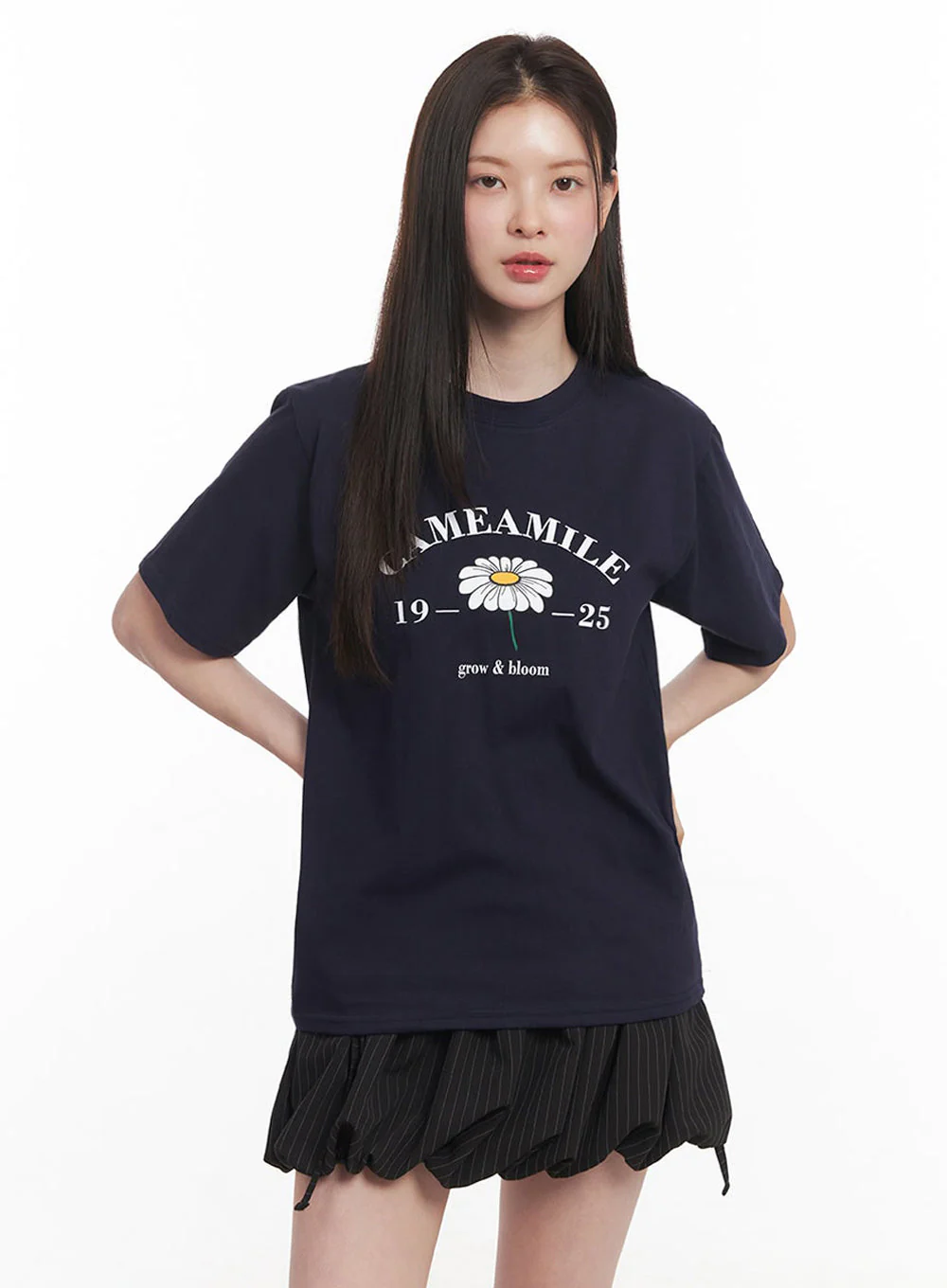 Graphic Flower T-Shirt IY509 - Image 9