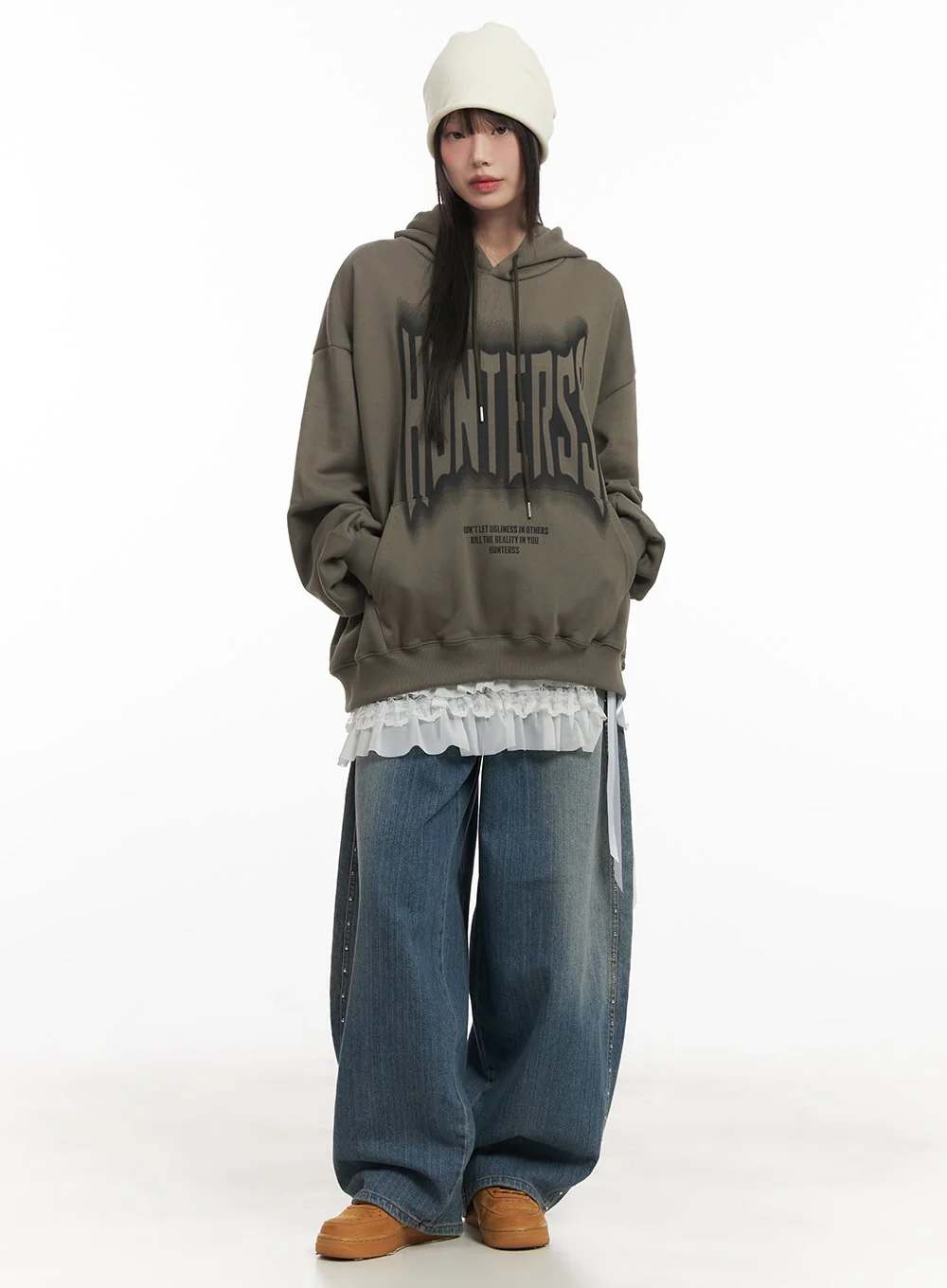 Graphic Oversized Hoodie CF519 - Image 2