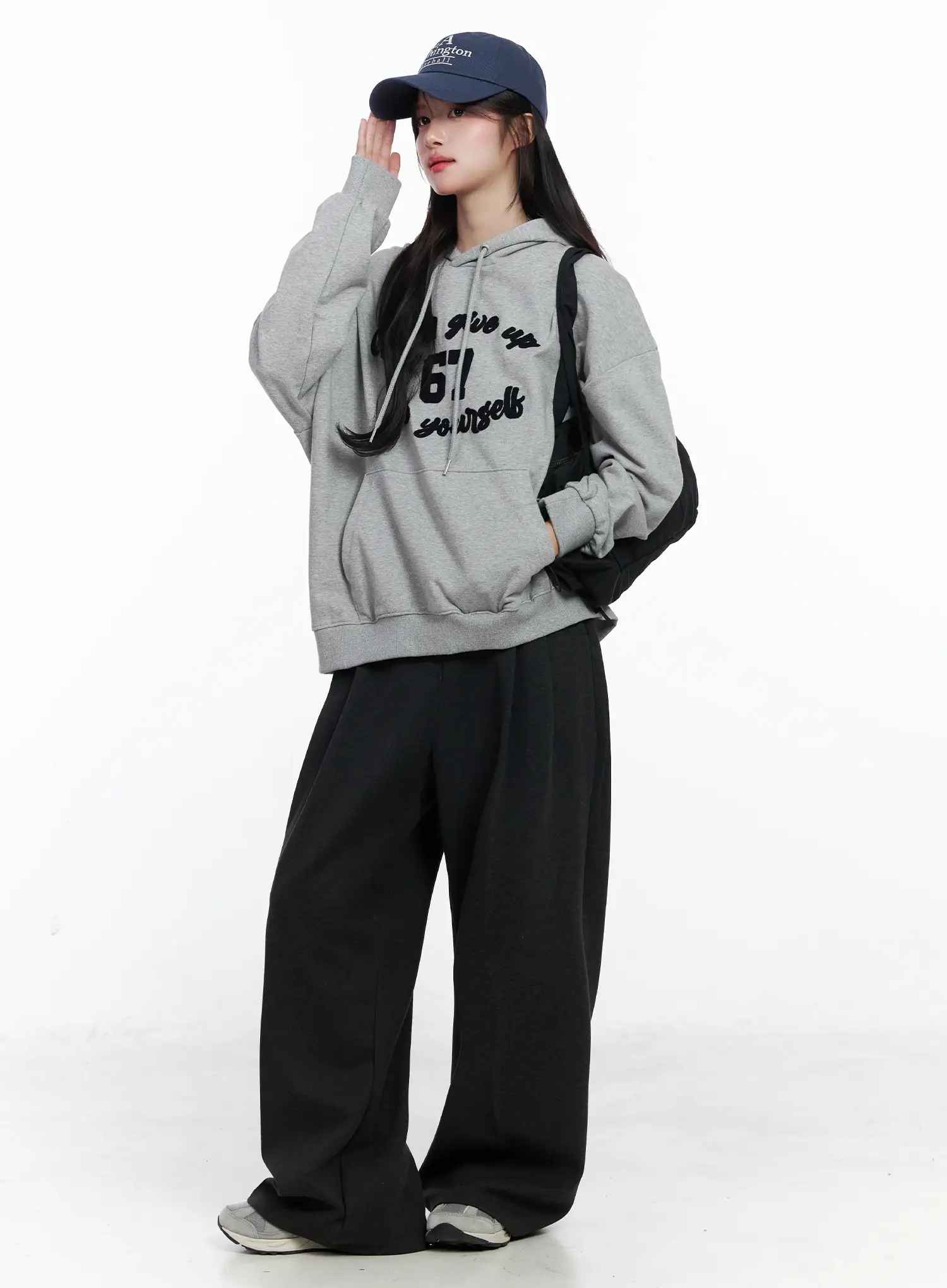 Graphic Oversized Hoodie IJ529 - Image 2
