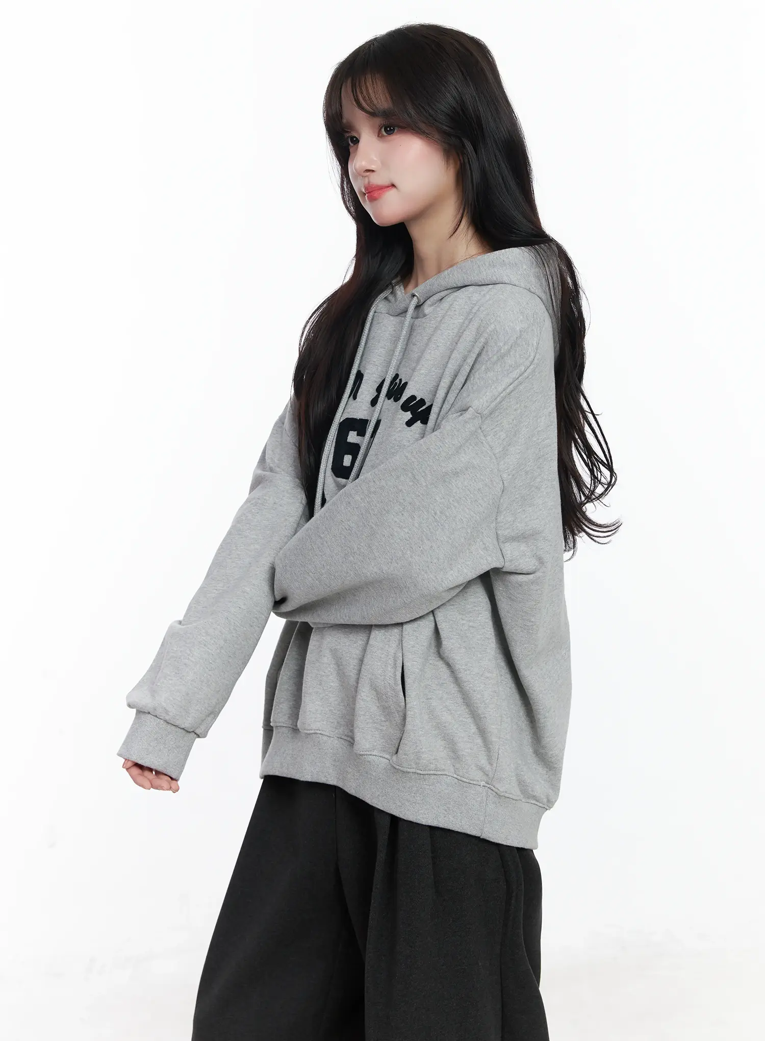 Graphic Oversized Hoodie IJ529 - Image 4