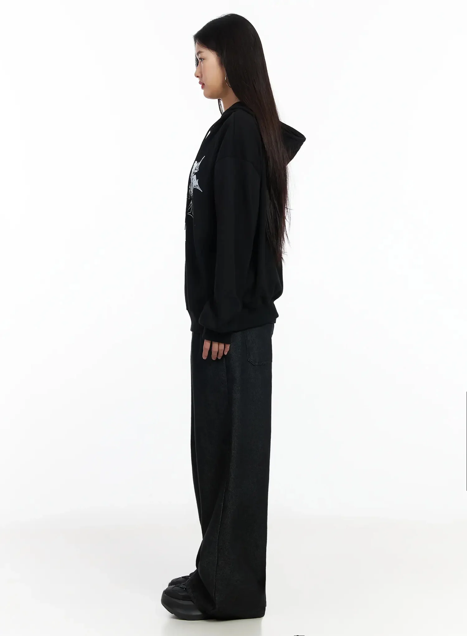 Graphic Oversized Zip Hoodie IM530 - Image 11