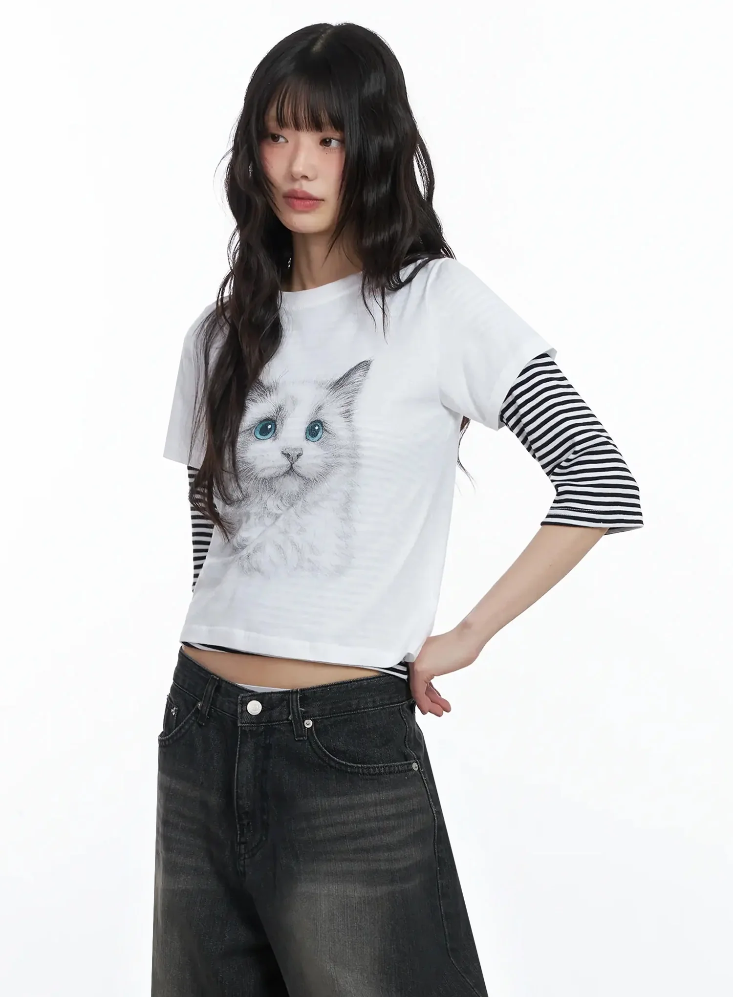 Graphic Print Tee IF505 - Image 9