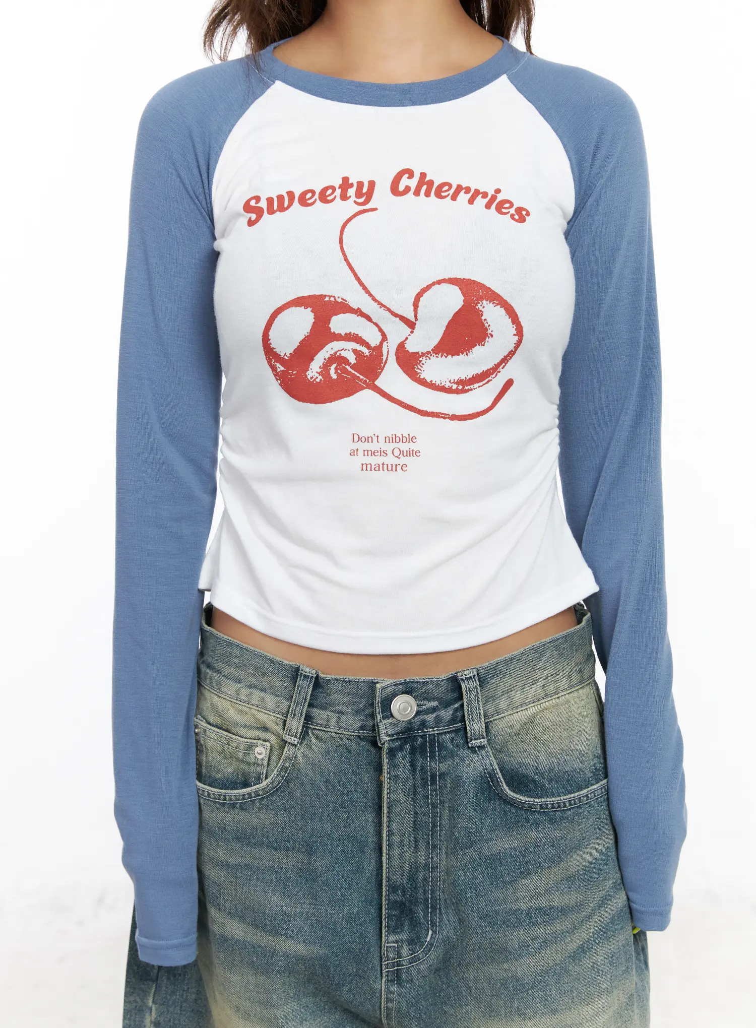 Graphic Raglan Long Sleeve Tee CF512 - Image 5