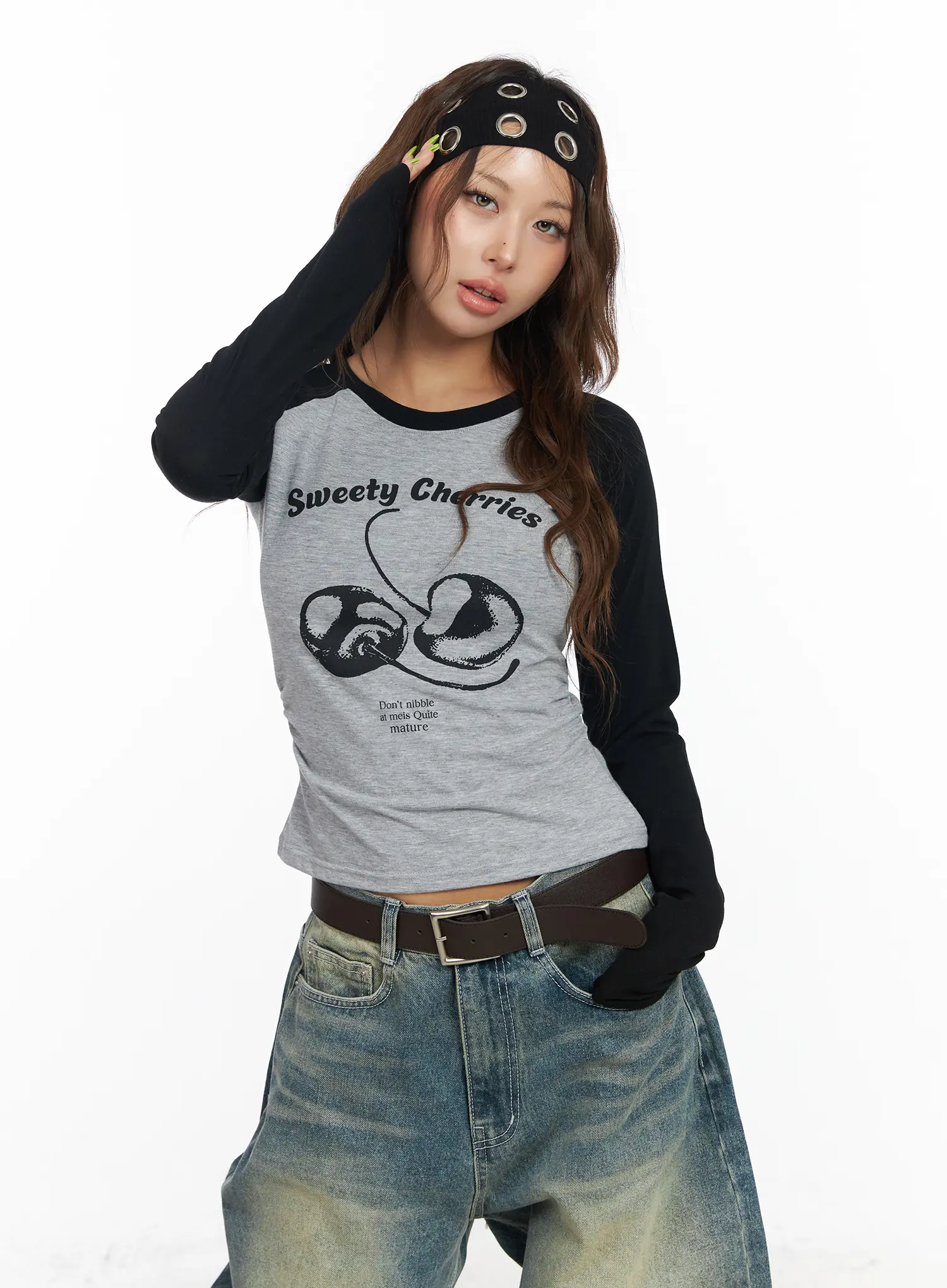 Graphic Raglan Long Sleeve Tee CF512 - Image 6
