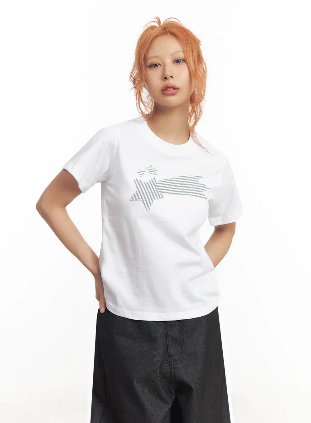 Graphic Star Crop Top IA515 - Image 13