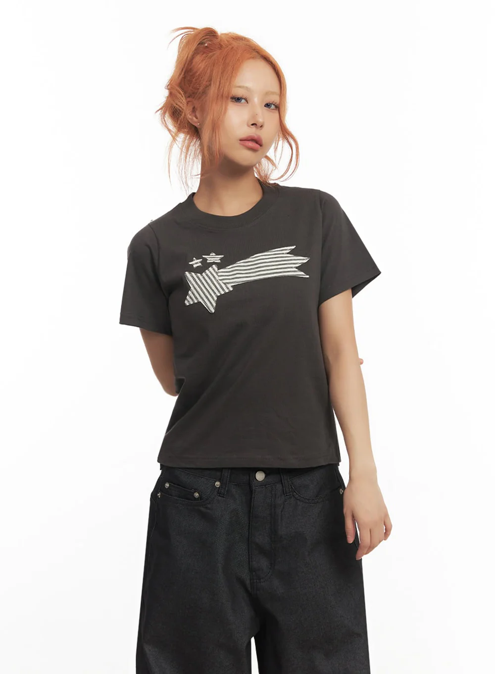 Graphic Star Crop Top IA515 - Image 15