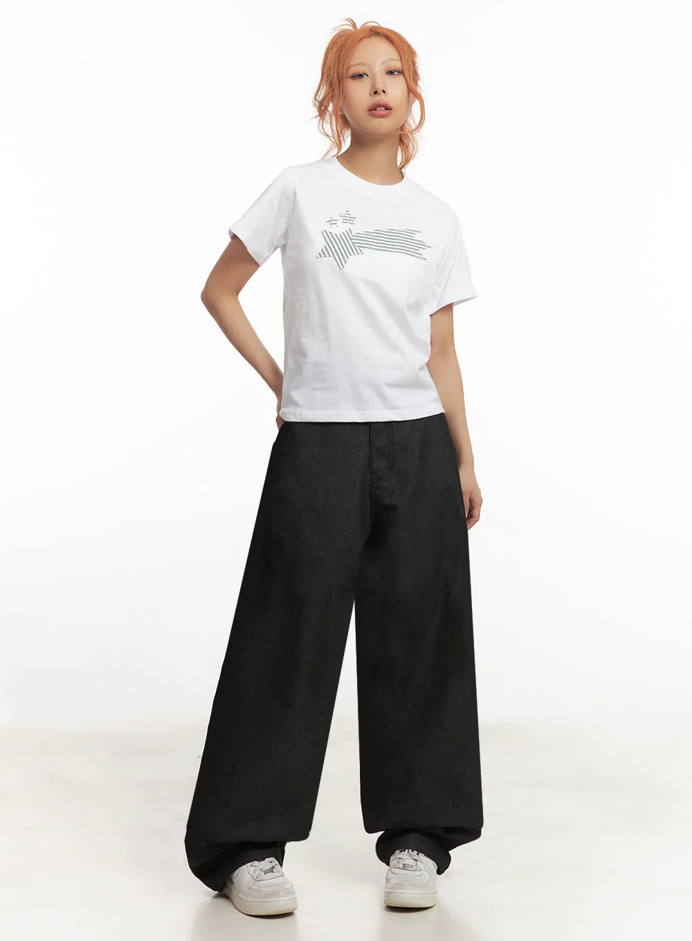 Graphic Star Crop Top IA515 - Image 4