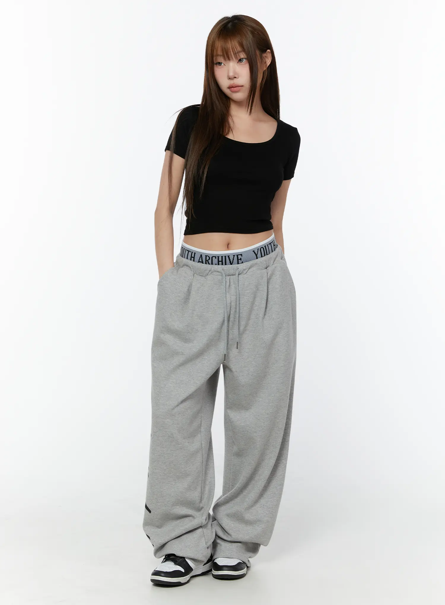 Graphic Wide Leg Sweatpants CY518 - Image 6