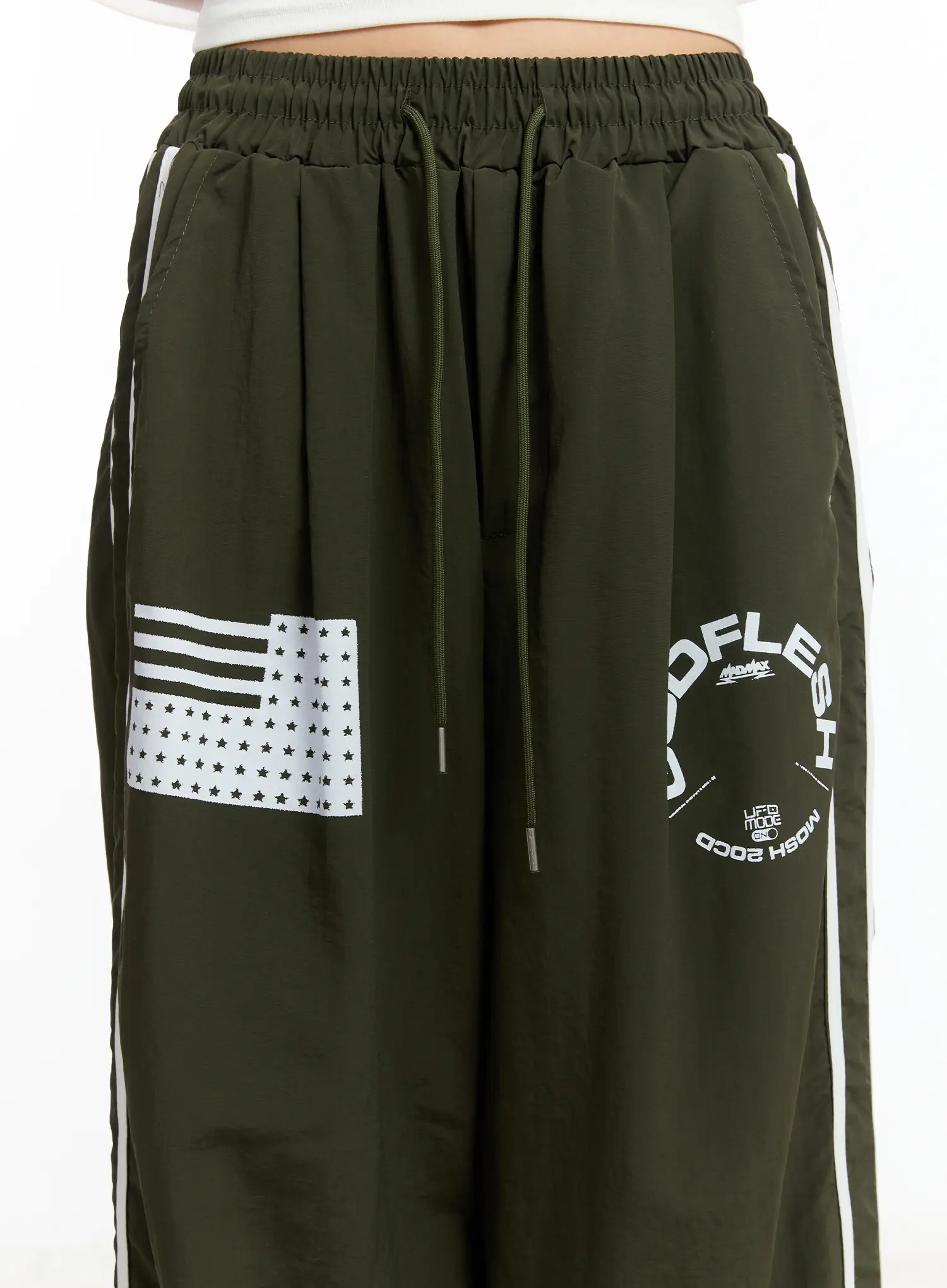 Graphic Wide Leg Track Pants CM511 - Image 10
