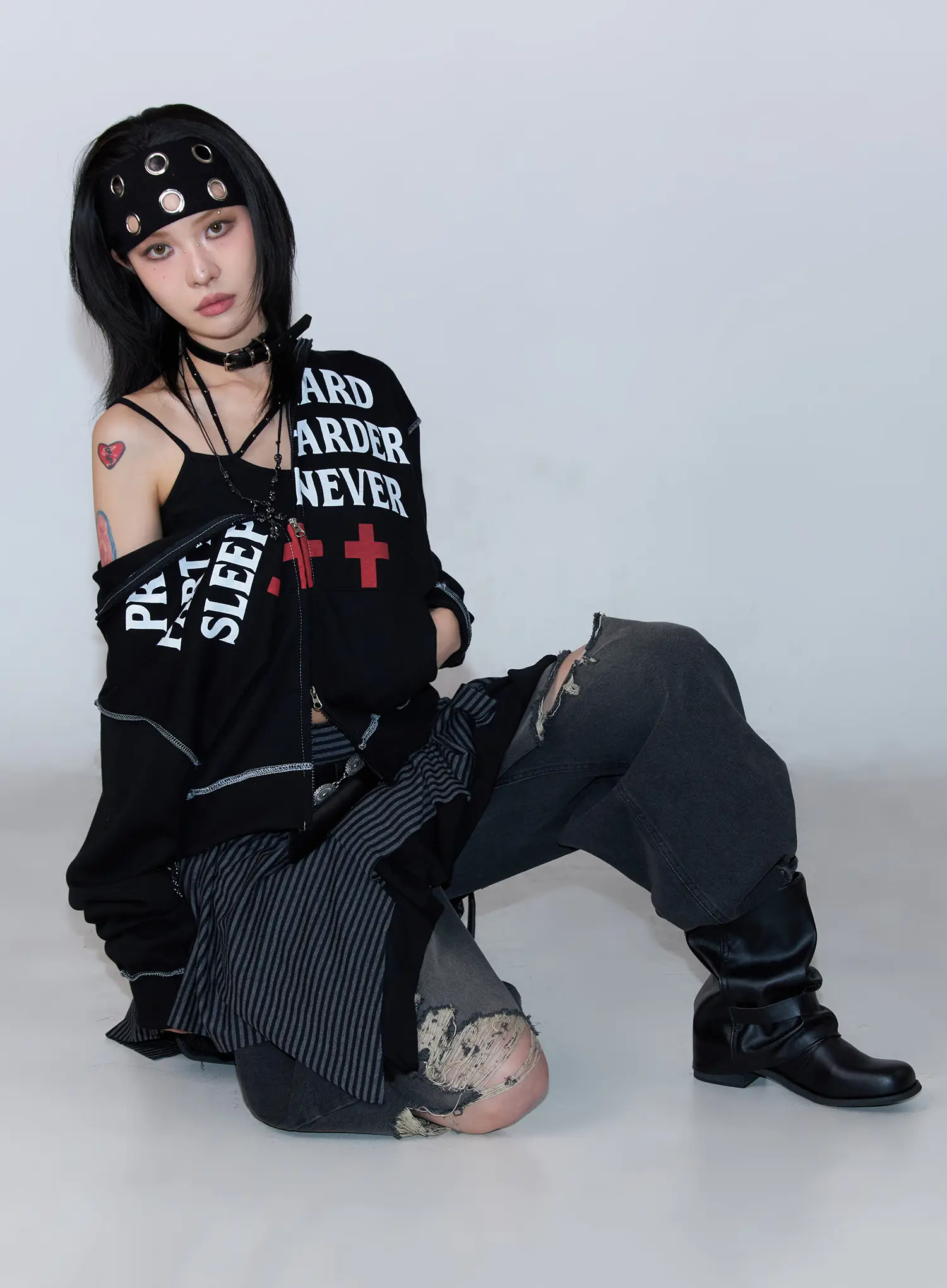 Graphic Zip-Up Hoodie CF527
