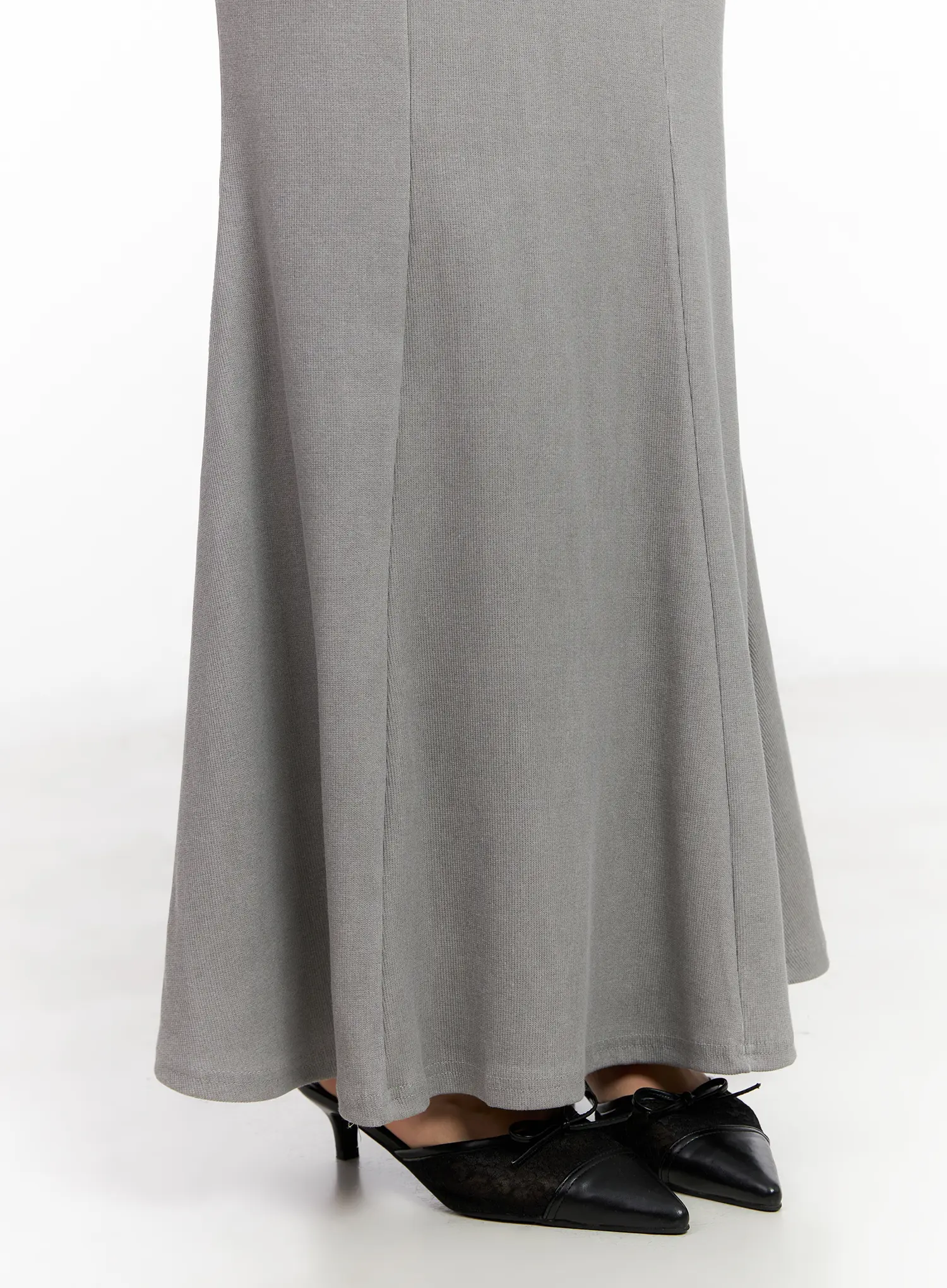 Grey Bodycon Maxi Skirt CL518 - Image 13