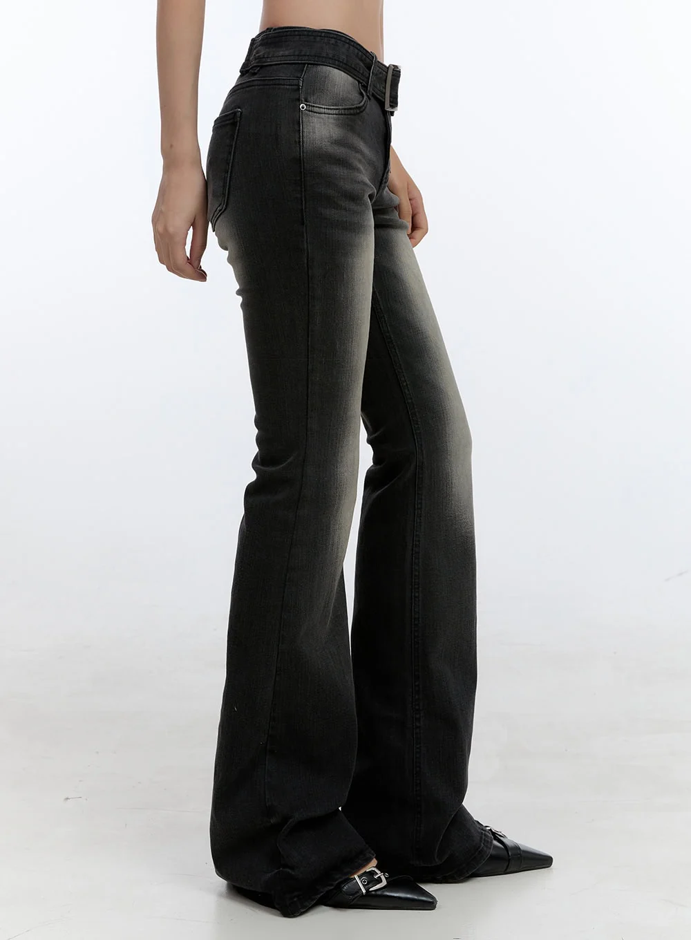 Gwen Belt Bootcut Jeans CG414 - Image 4