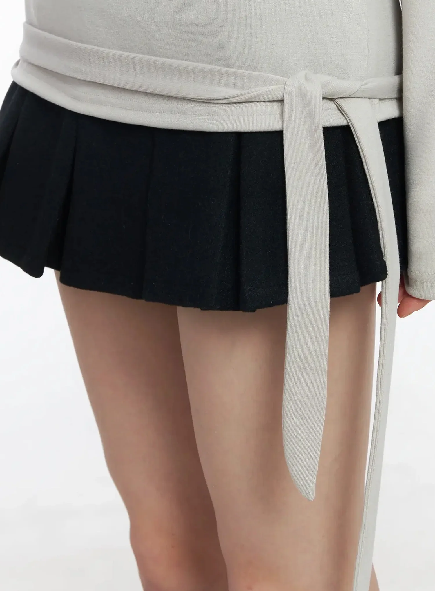 Halter Layered Off-Shoulder Long Sleeve F517 - Image 9
