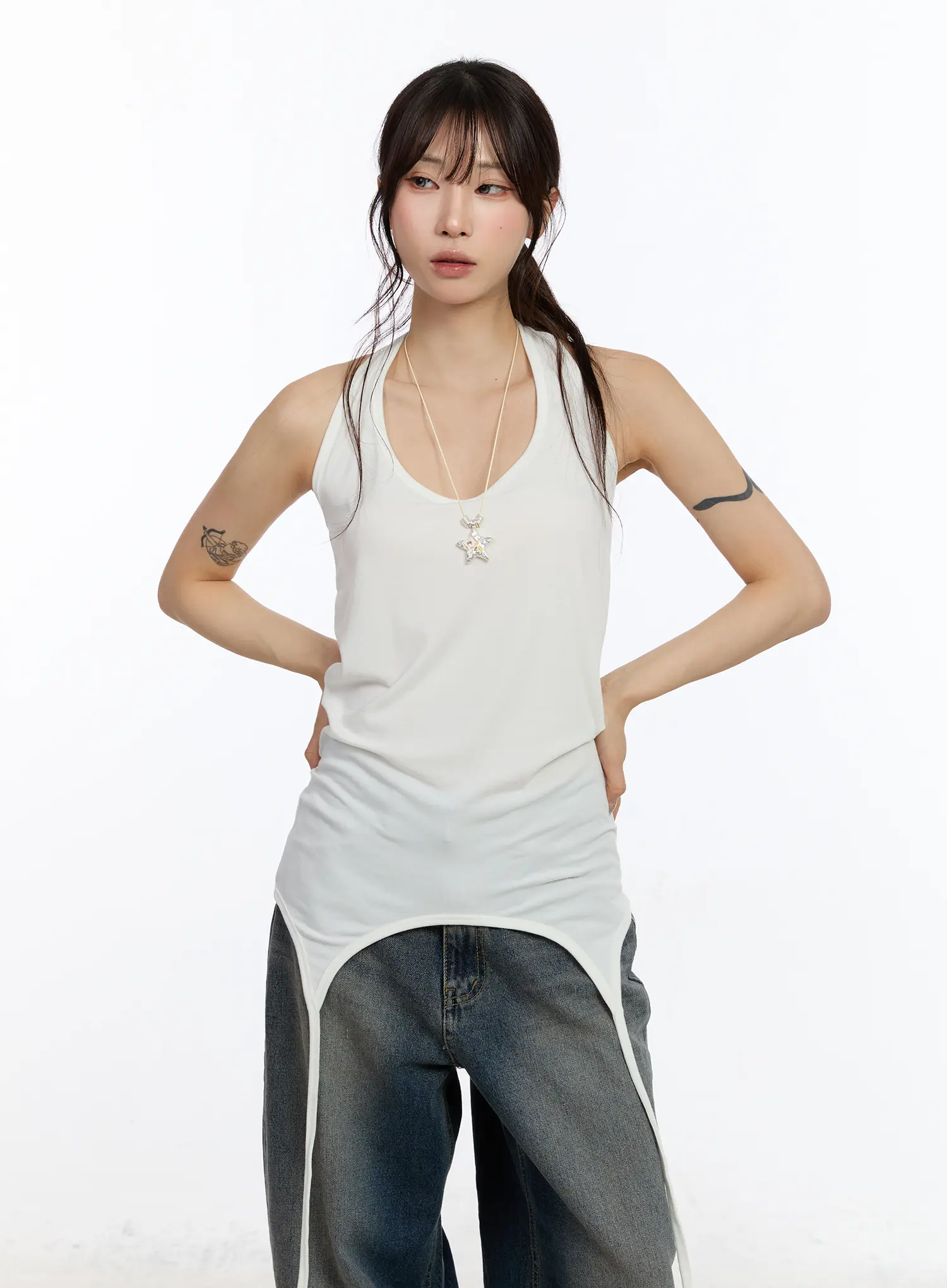 Halter Layered Sleeveless Top CA506 - Image 5