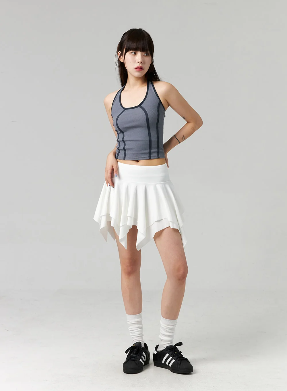 Halter Neck Stripe Top CL324 - Image 3
