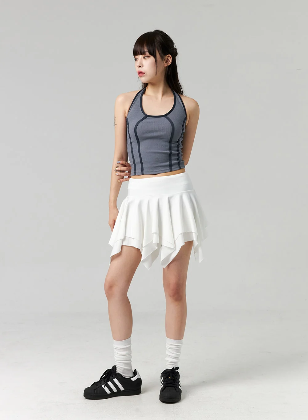 Halter Neck Stripe Top CL324 - Image 4