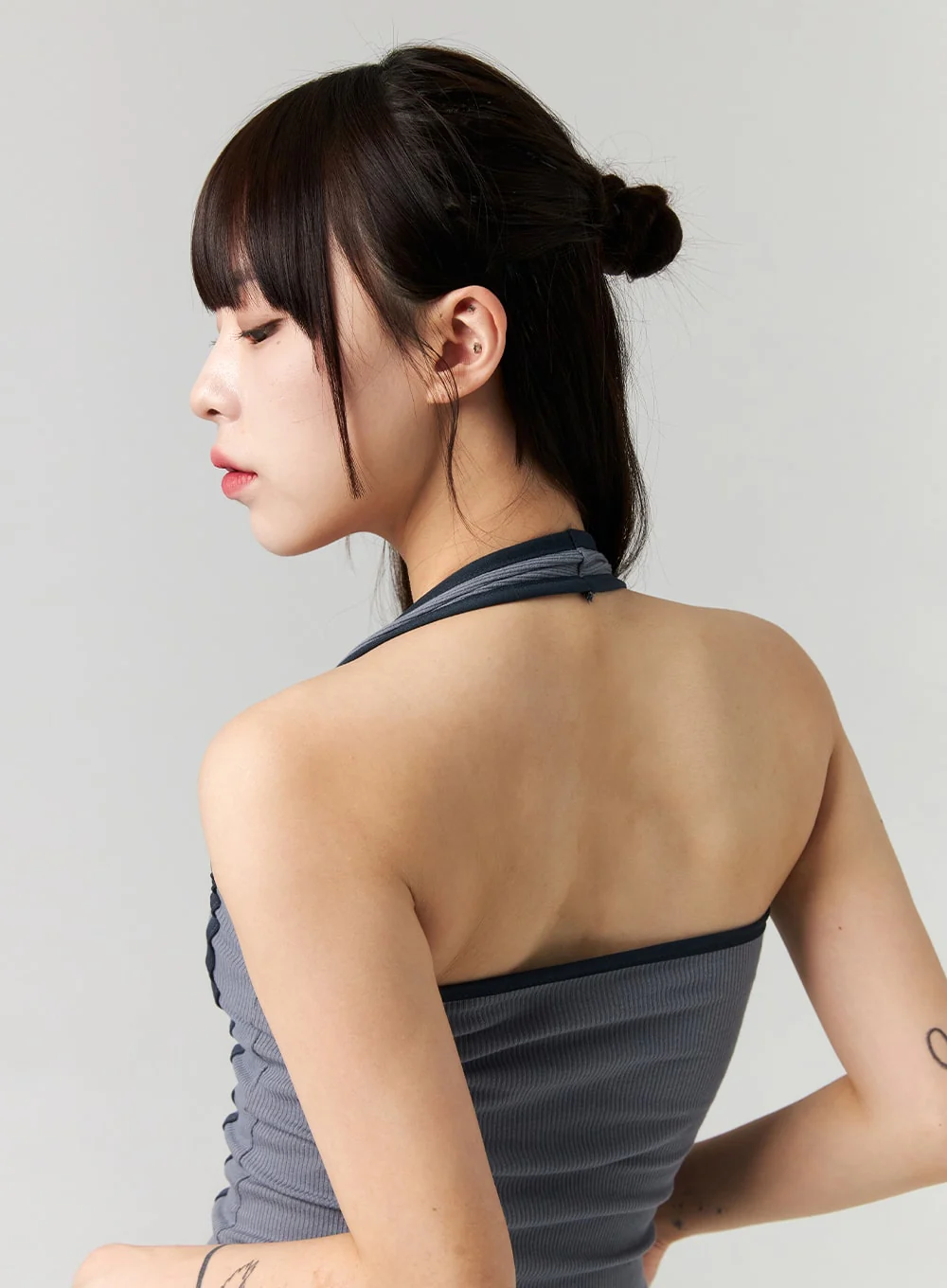 Halter Neck Stripe Top CL324 - Image 7
