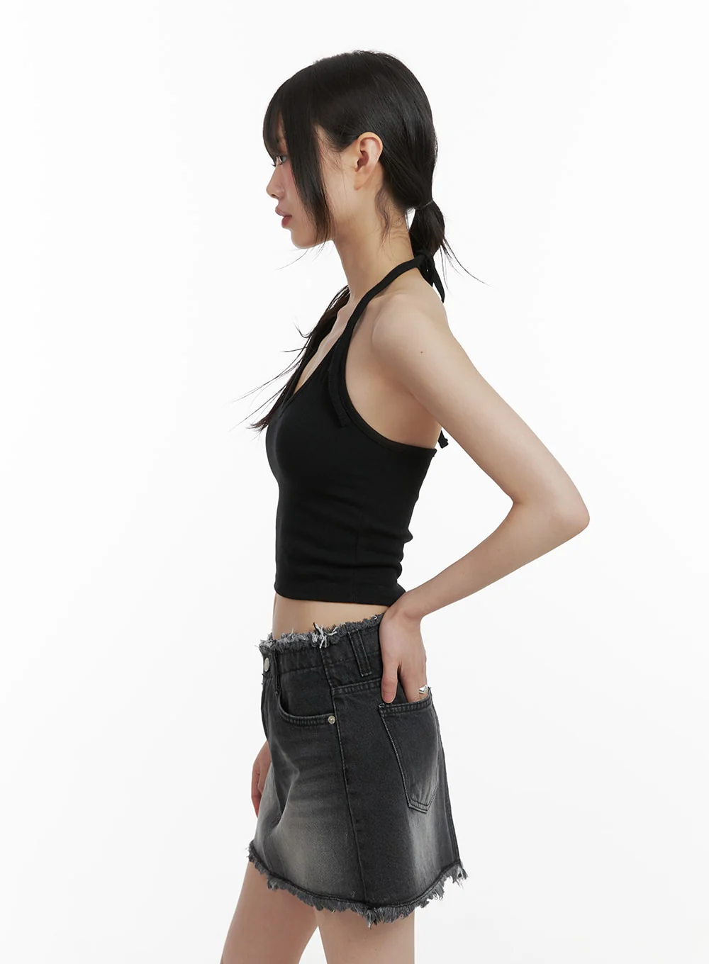 Halter Strap Crop Cami Top CA419 - Image 3