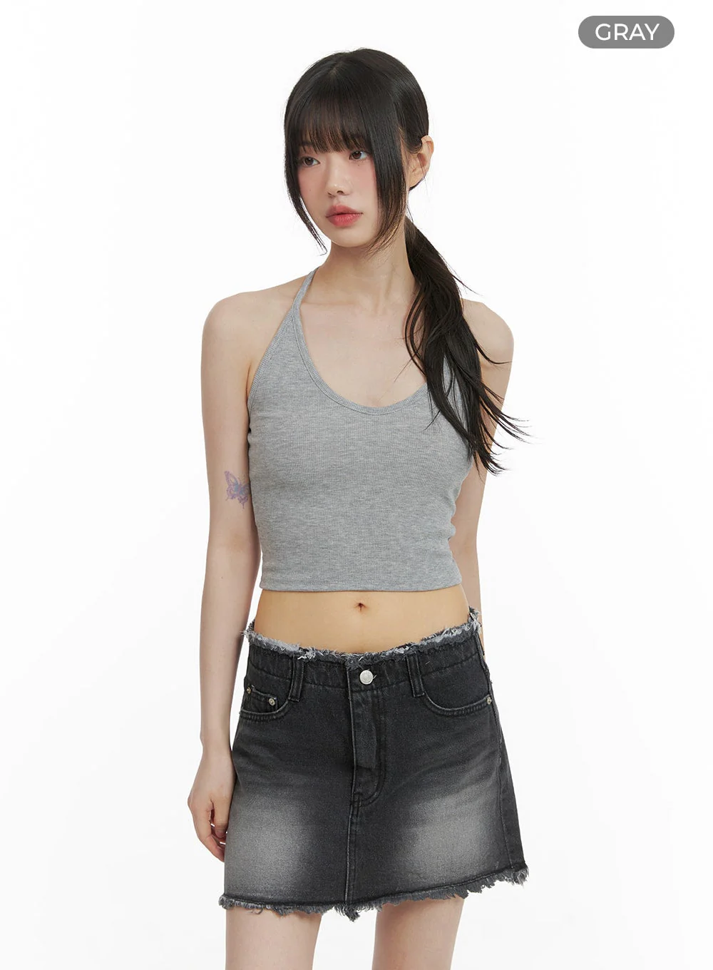 Halter Strap Crop Cami Top CA419 - Image 7