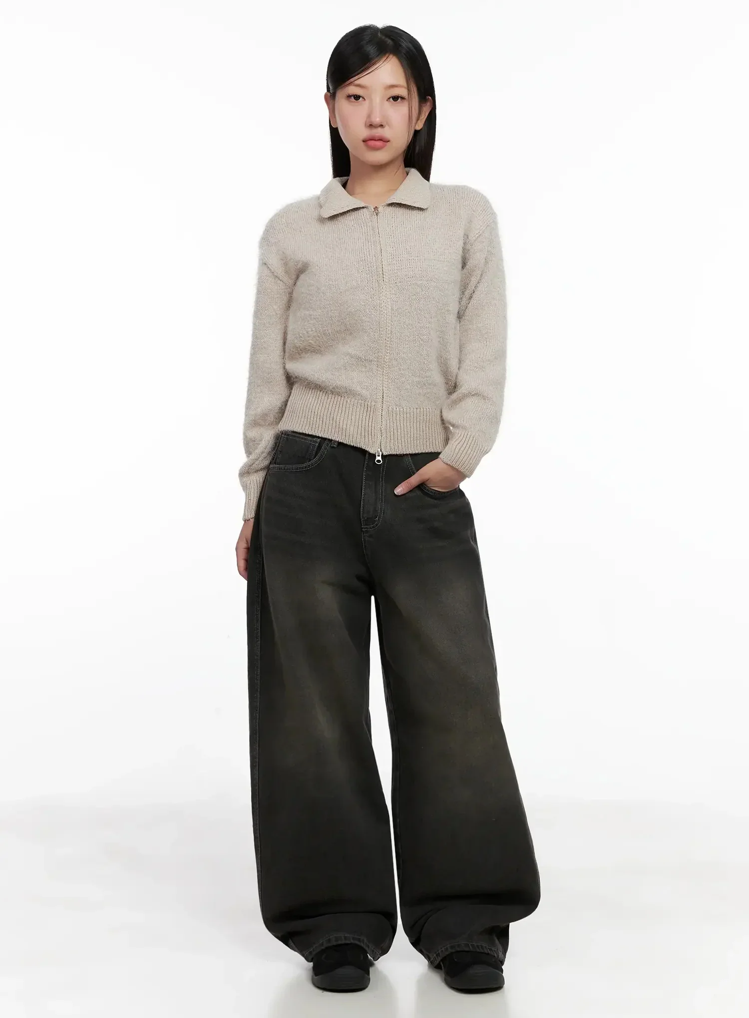 Hari Dark Washed Baggy Jeans IG527 - Image 5