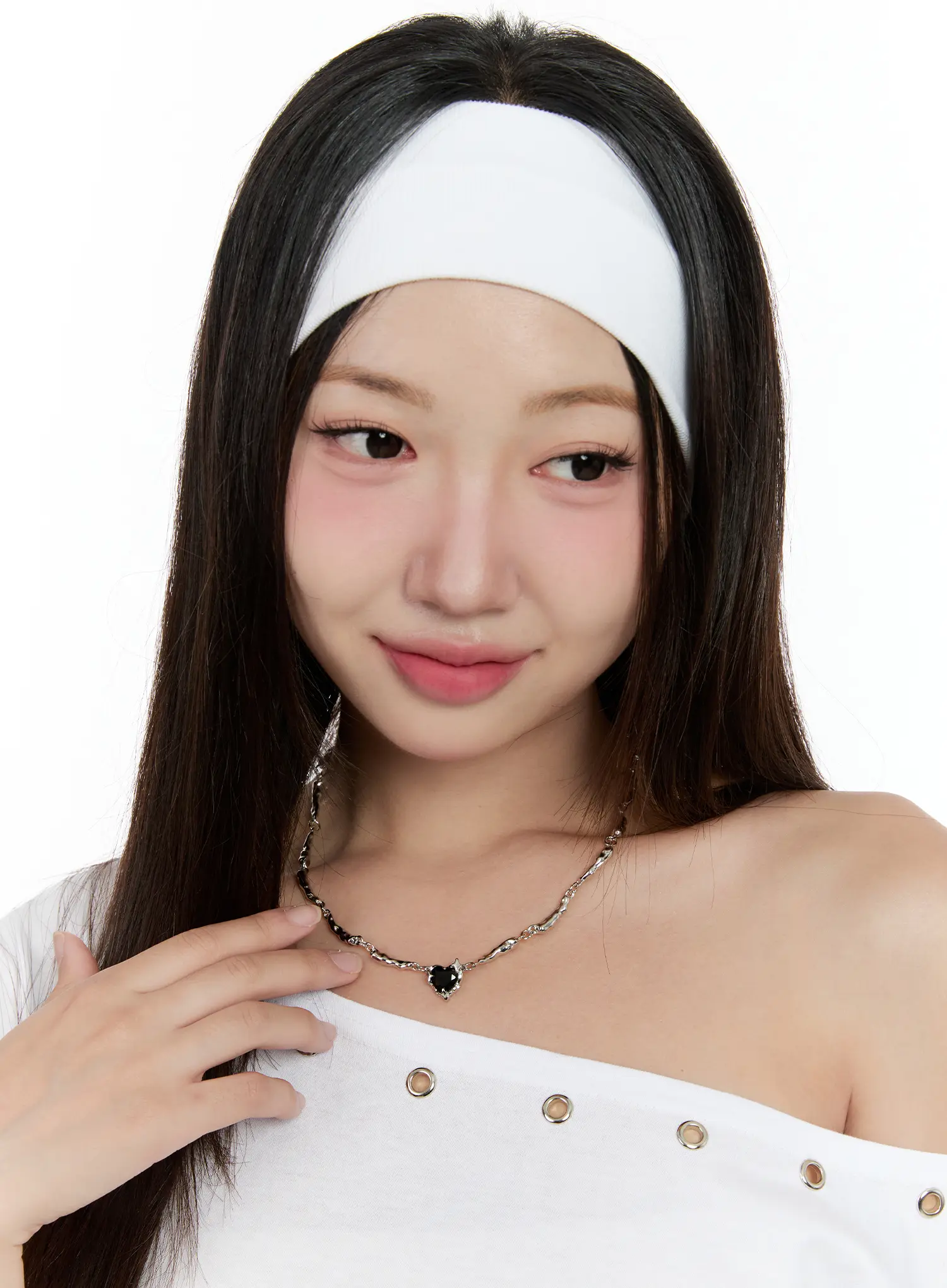 Heart Chain Necklace CG501 - Image 3