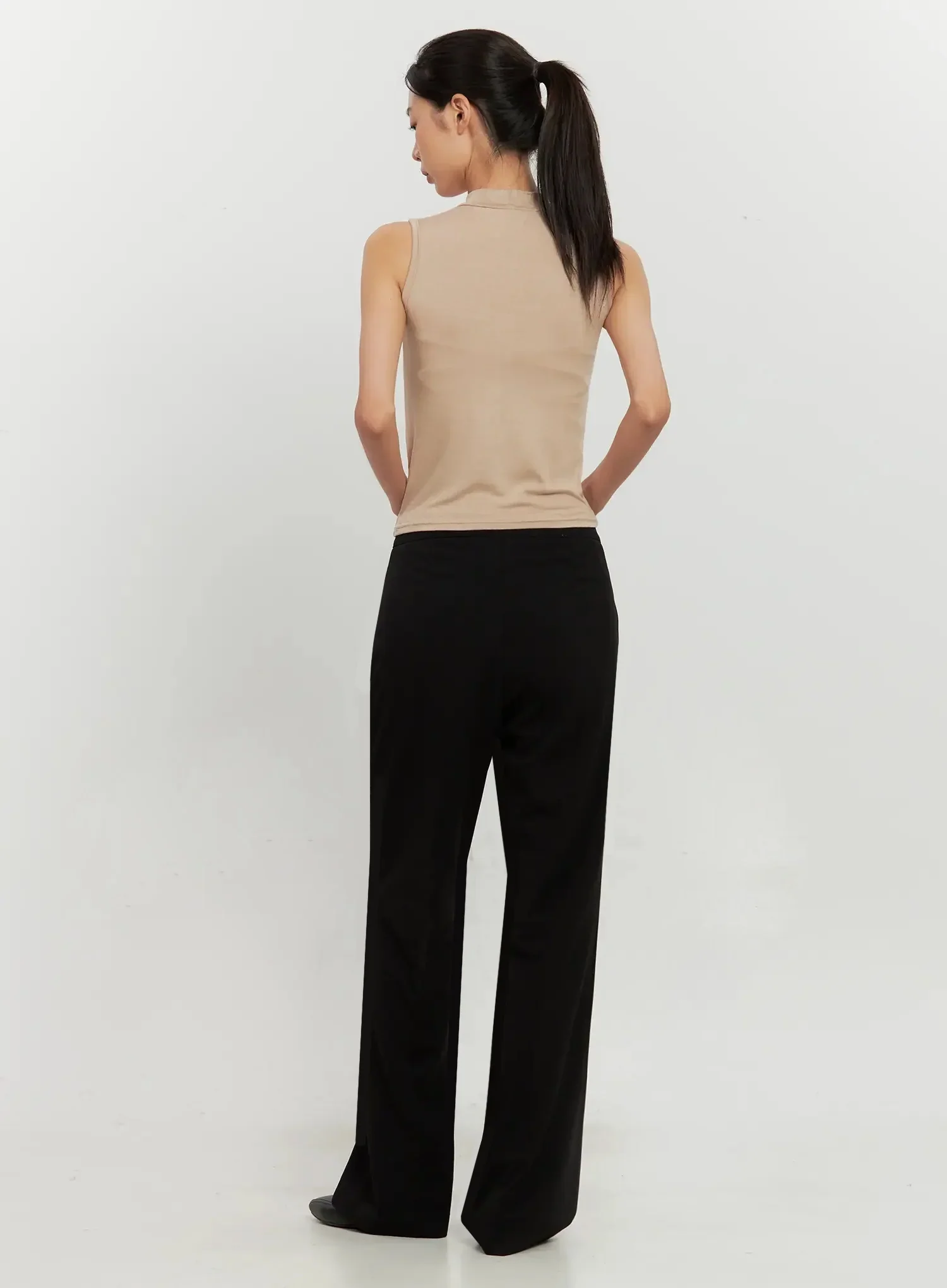 High-Waist Flare Trousers IL528 - Image 12
