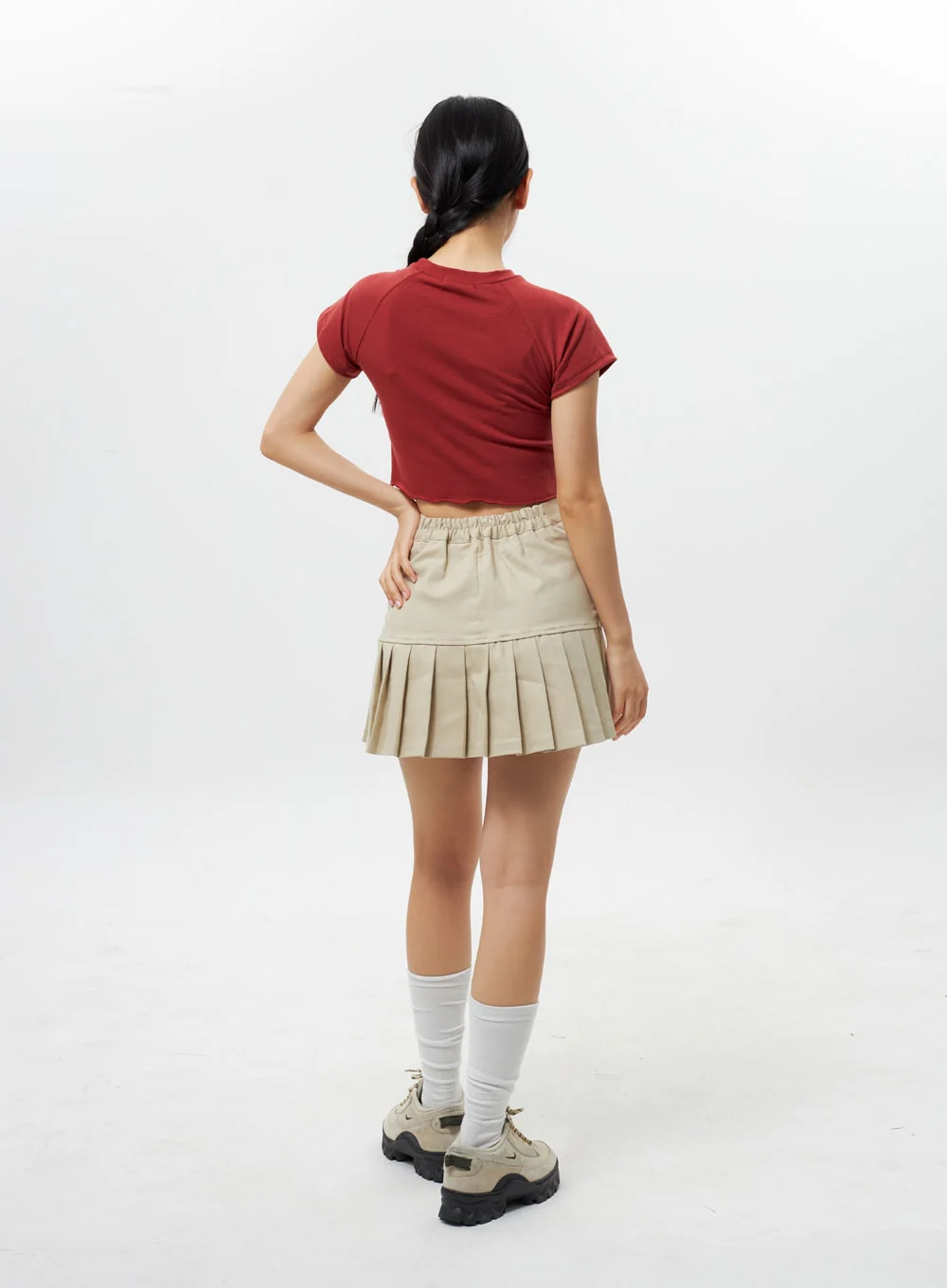 High Waist Pleated Skort IY312 - Image 13