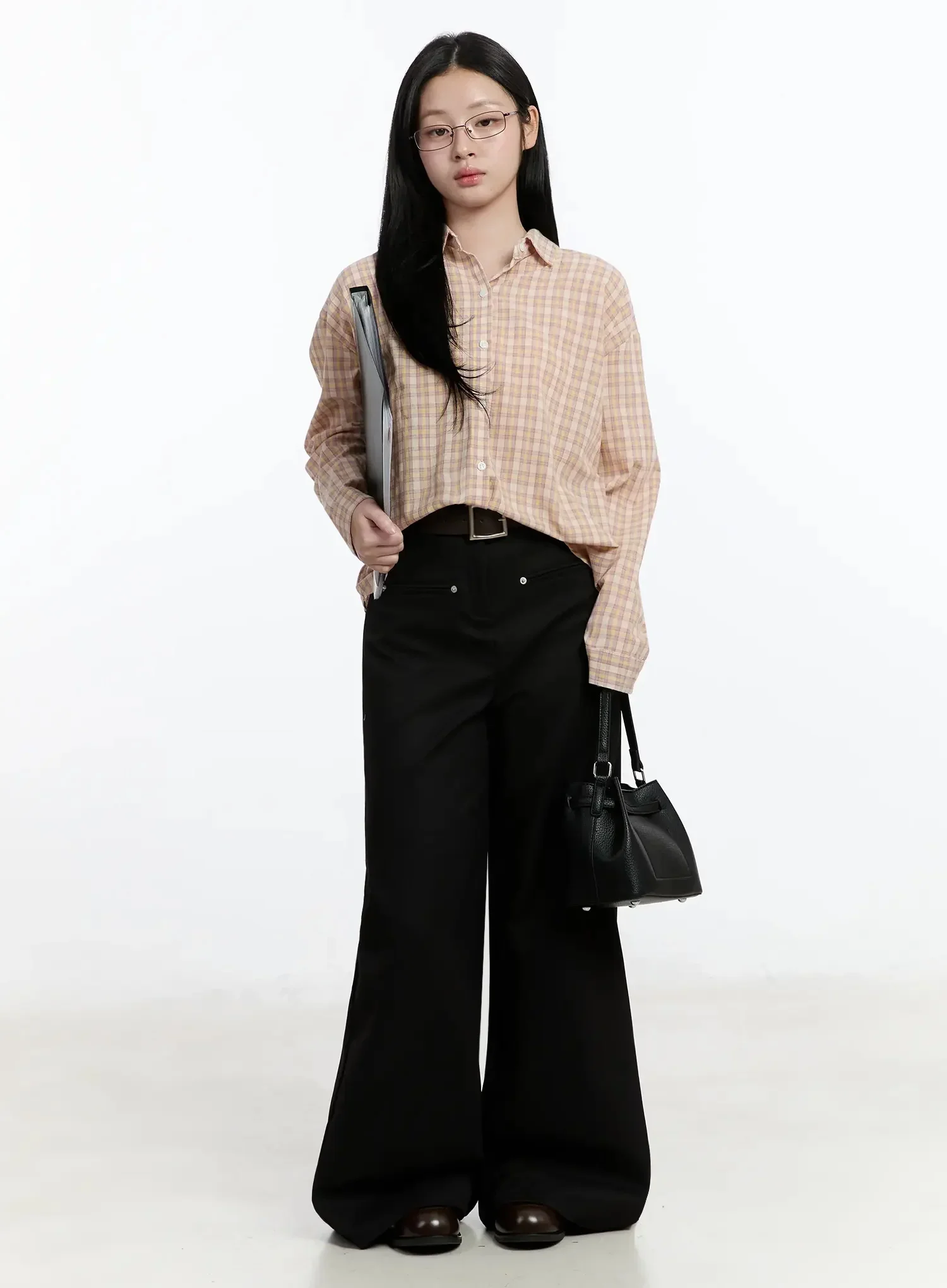 High-Waist Wide-Leg Pants IM513 - Image 13